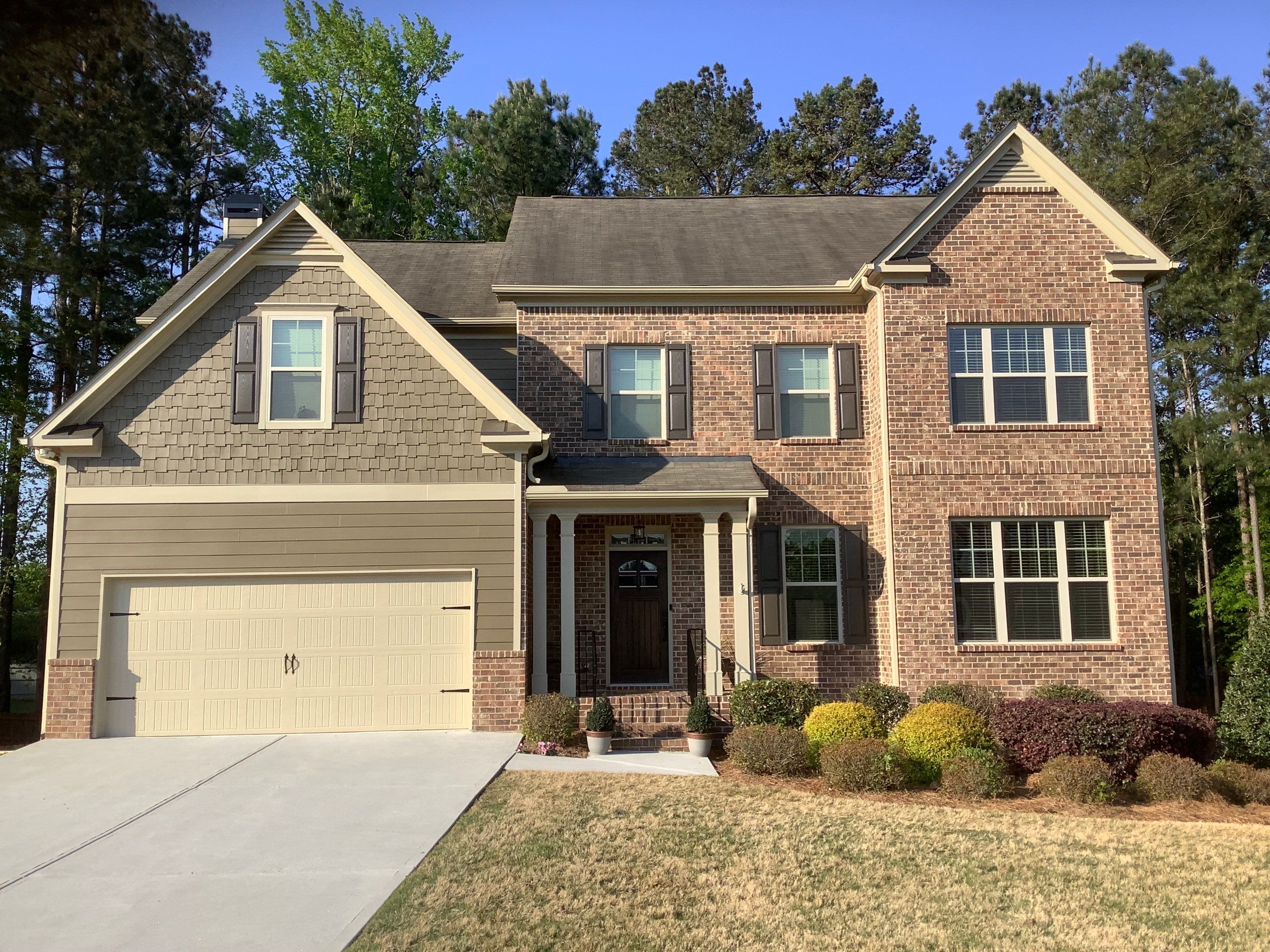 Multi-Surface Exterior Painting for Two-Story Residence in Powder Springs by Swift Home Renovations
