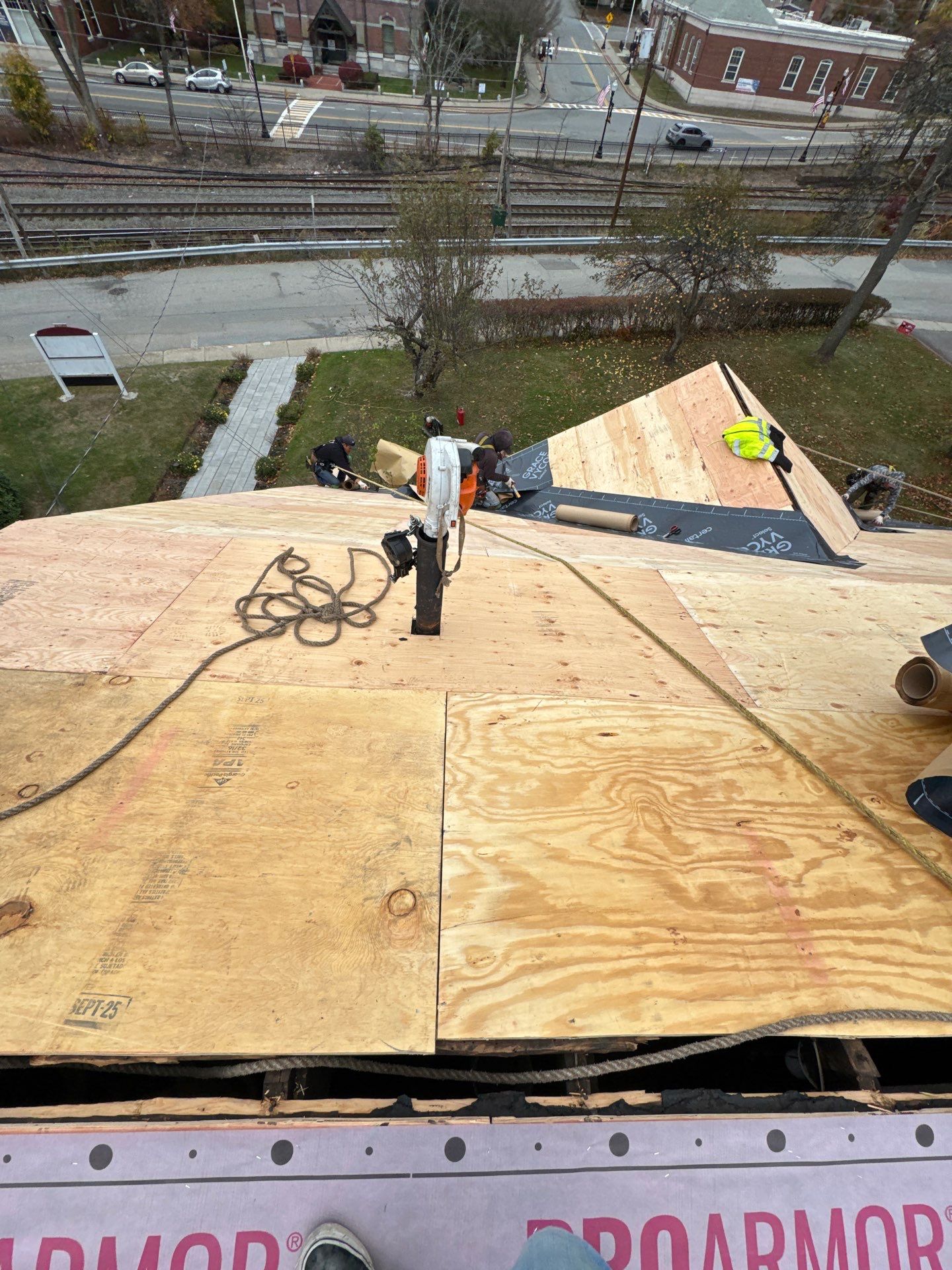 Ayer Church Complete Roof with Code-Compliant Overlay & Dual Chimney Restoration by Mighty Dog Roofing of Greater Middlesex County