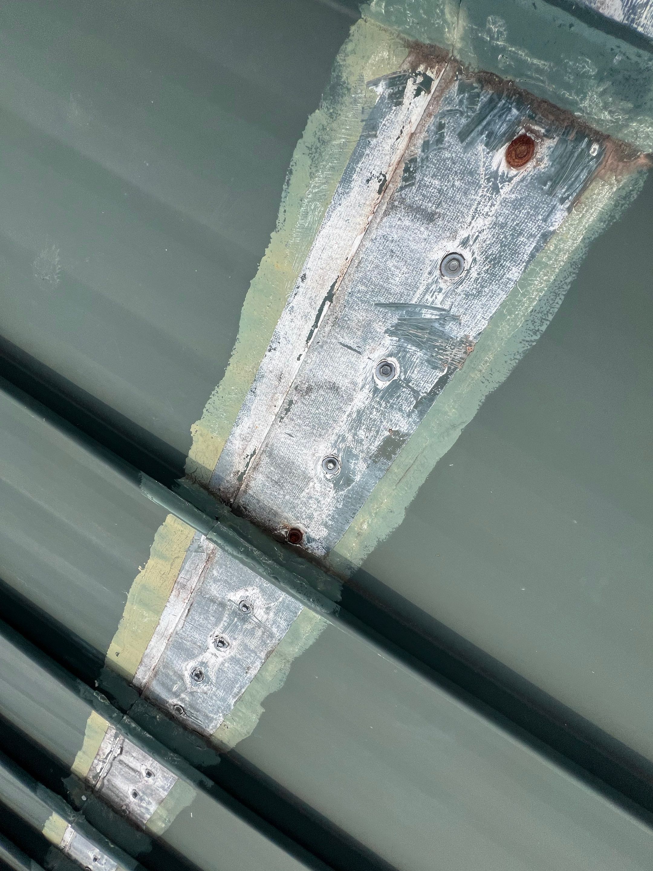 Hail Damage using Metal by Roof Repair Company