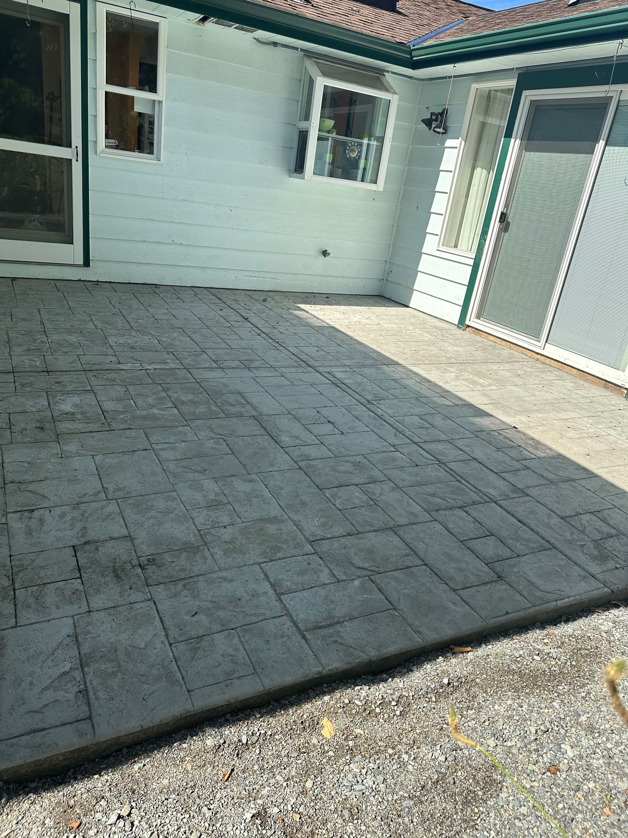 Stamped Concrete Patio and Driveway | Edmonds  by Jireh Asphalt & Concrete Inc 