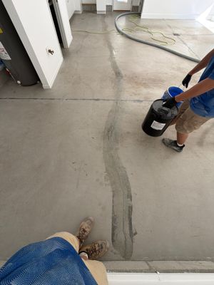 Custom Polymer Flake Epoxy Garage Floor Coating in Mears