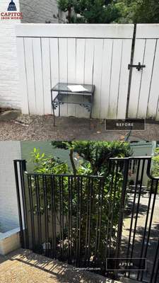 Custom Iron Fence & Gate – Residential Exterior – Washington, DC