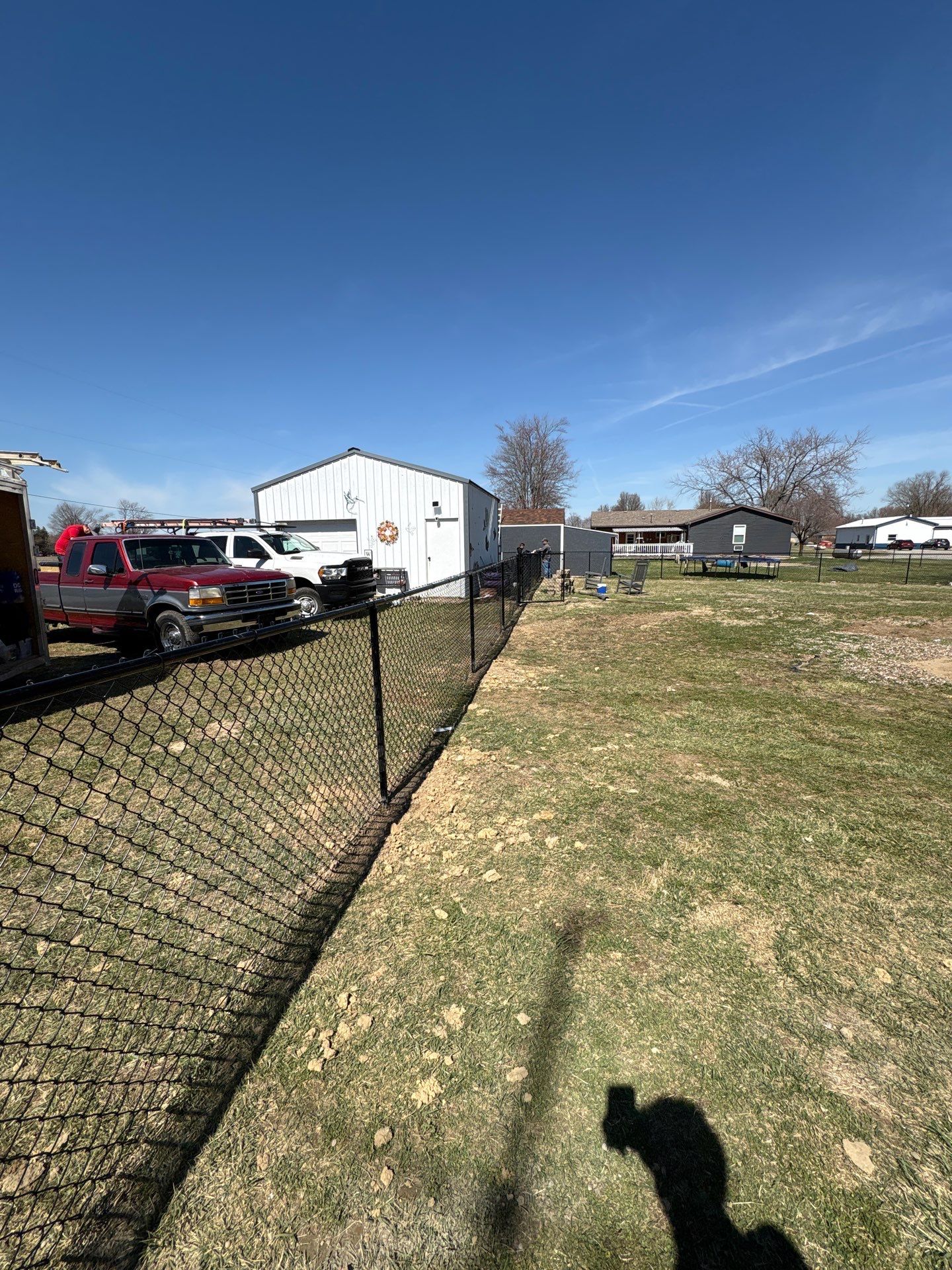 Fence Installation using Chain Link Fencing by Leach and Brown Construction LLC