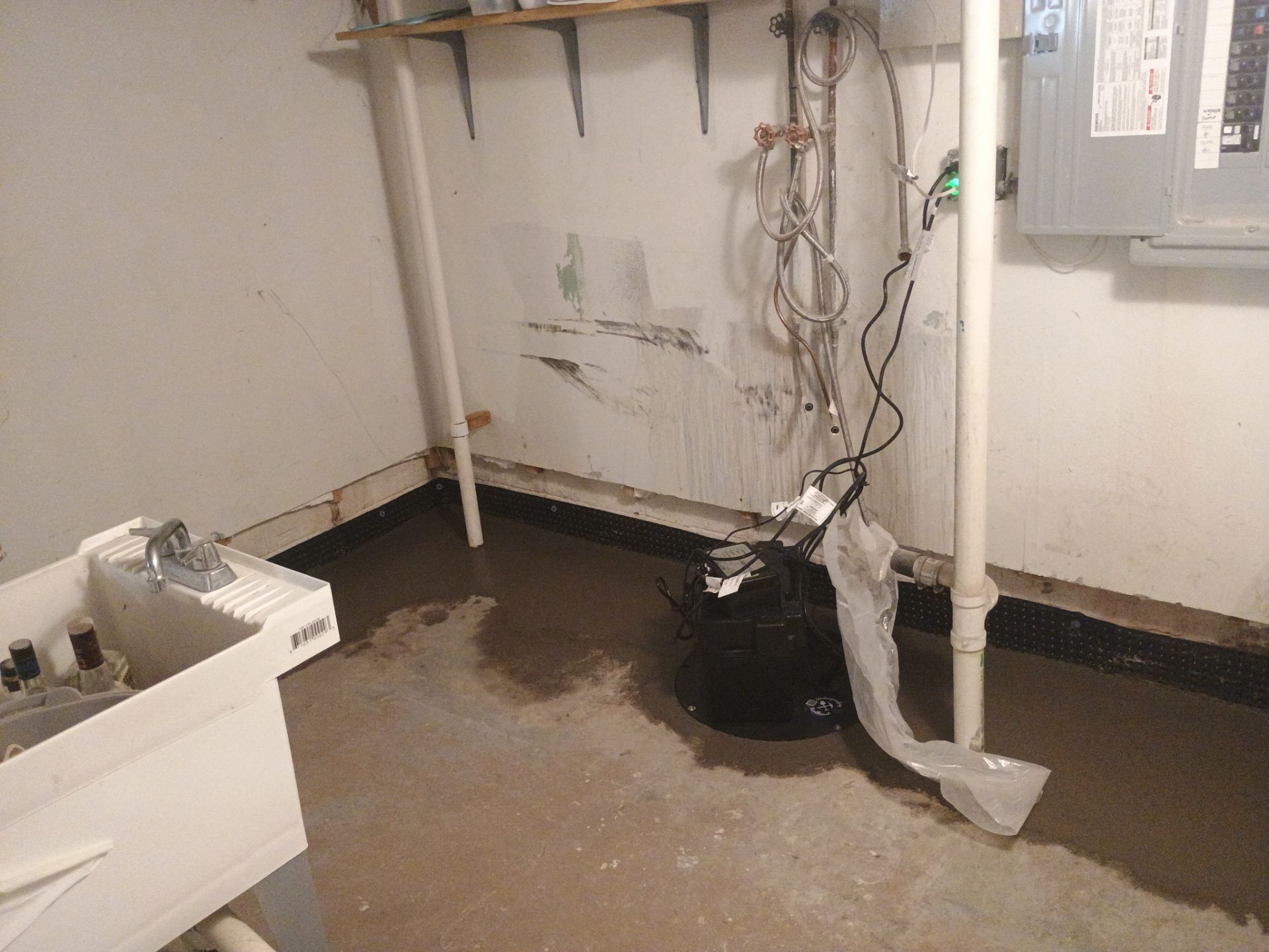 Interior Drain Tile Installation in South Minneapolis by Waterproofing Northeast