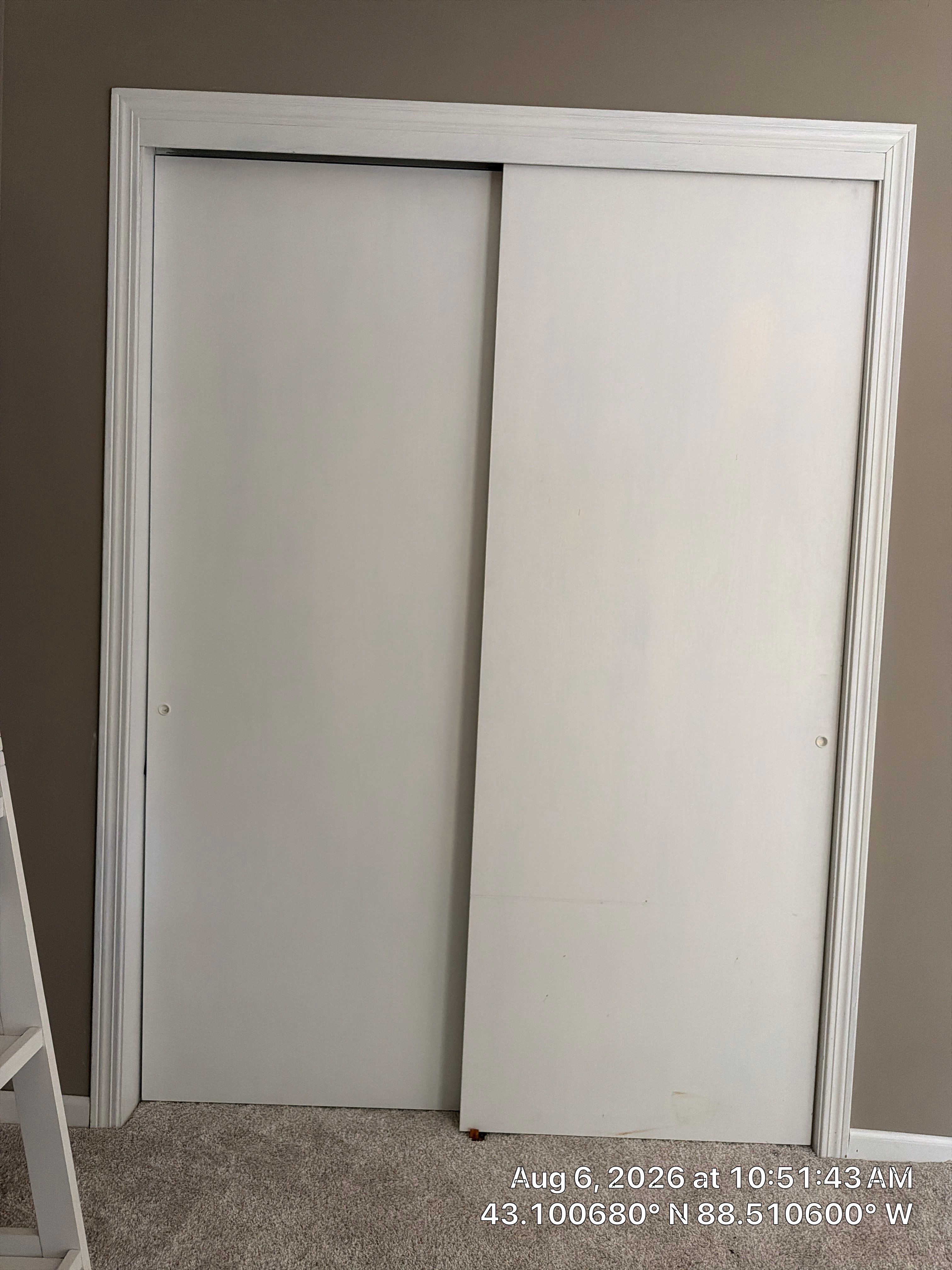 Interior Sliding Closet Door and Trim Replacement in Oconomowoc by CompanyCam Sales Demo