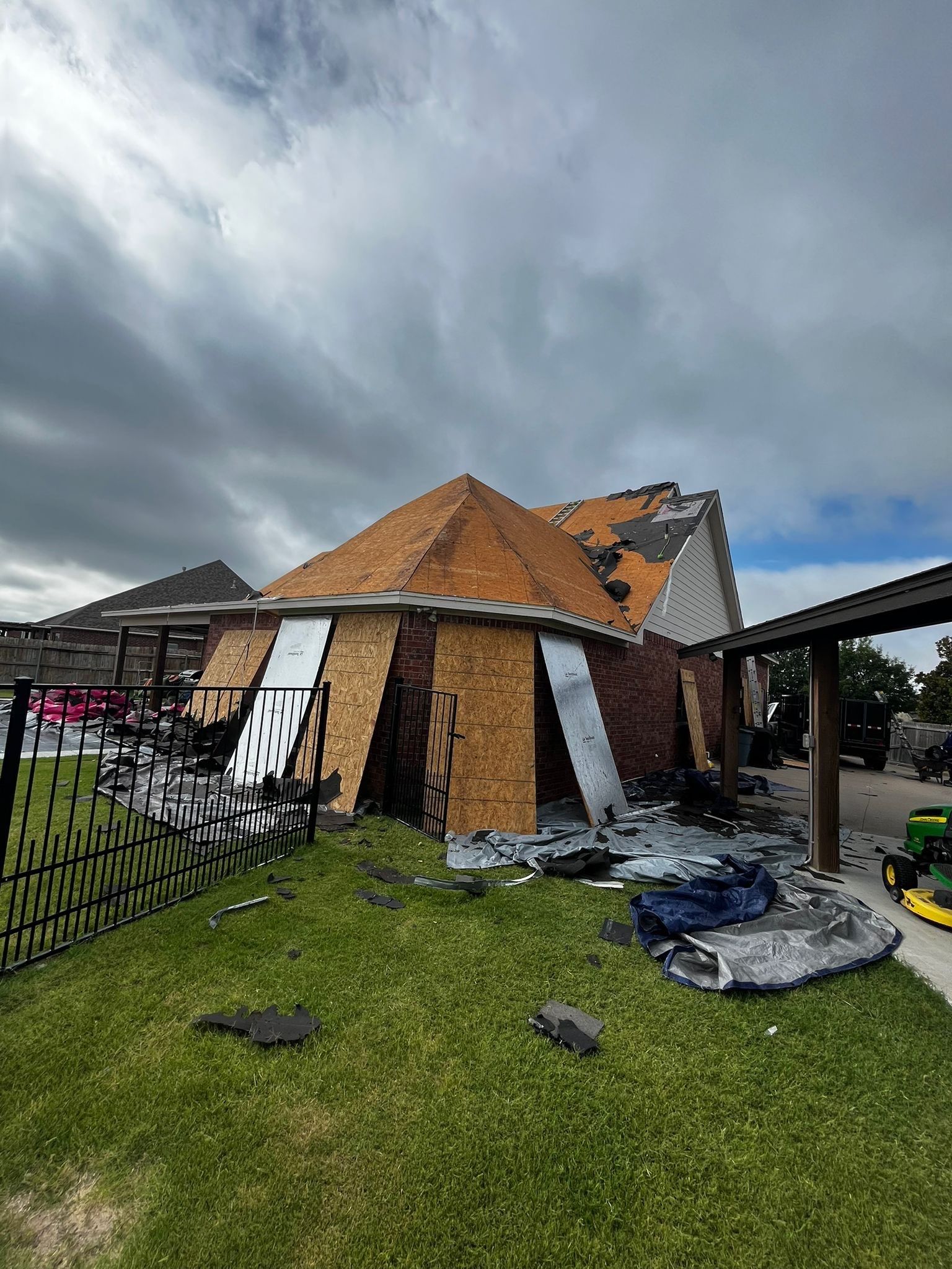 Project in Cleburne by Lonestar Roofing and Restoration LLC.