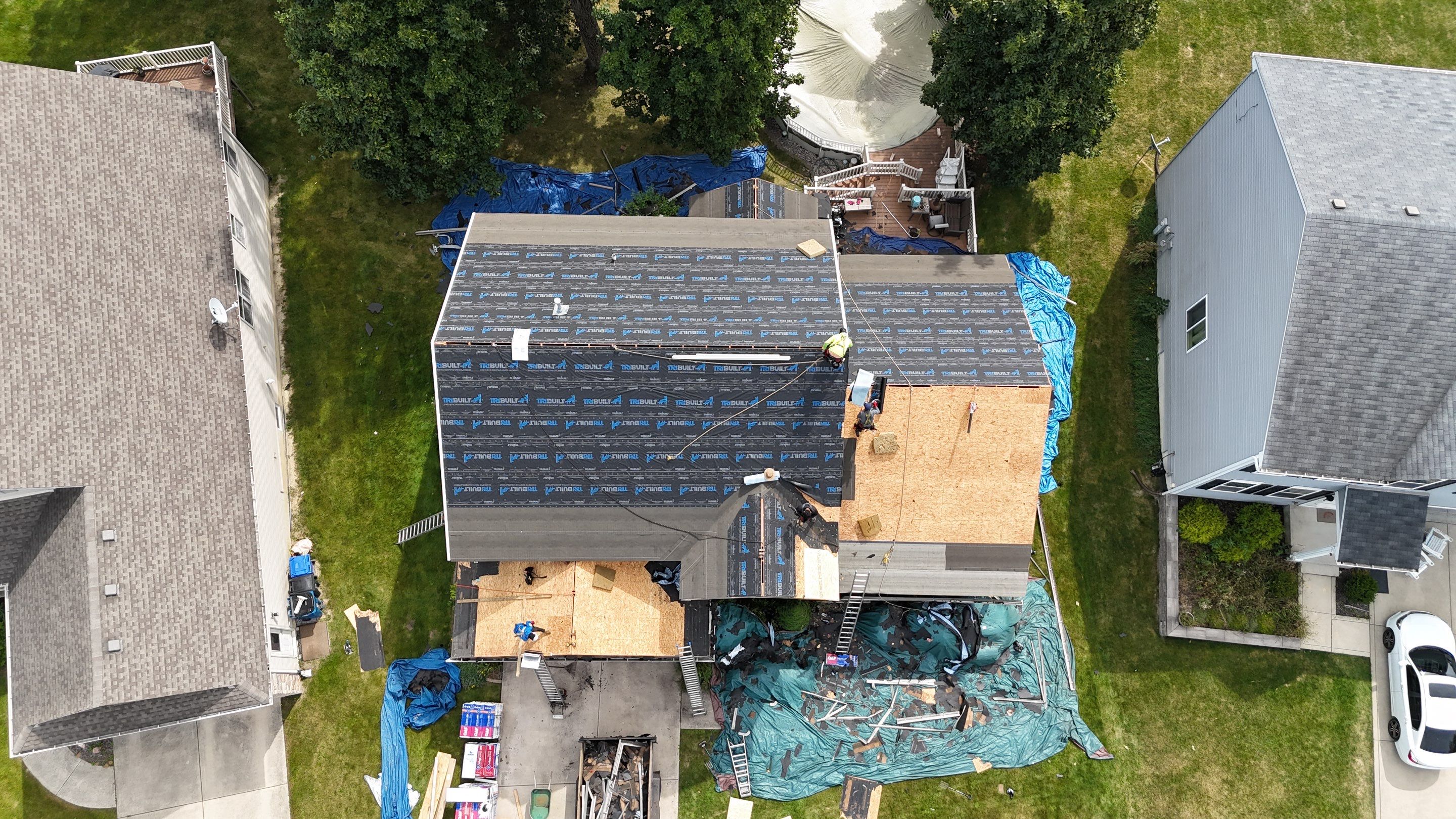 Roof replacement by Optimal Home Improvement 