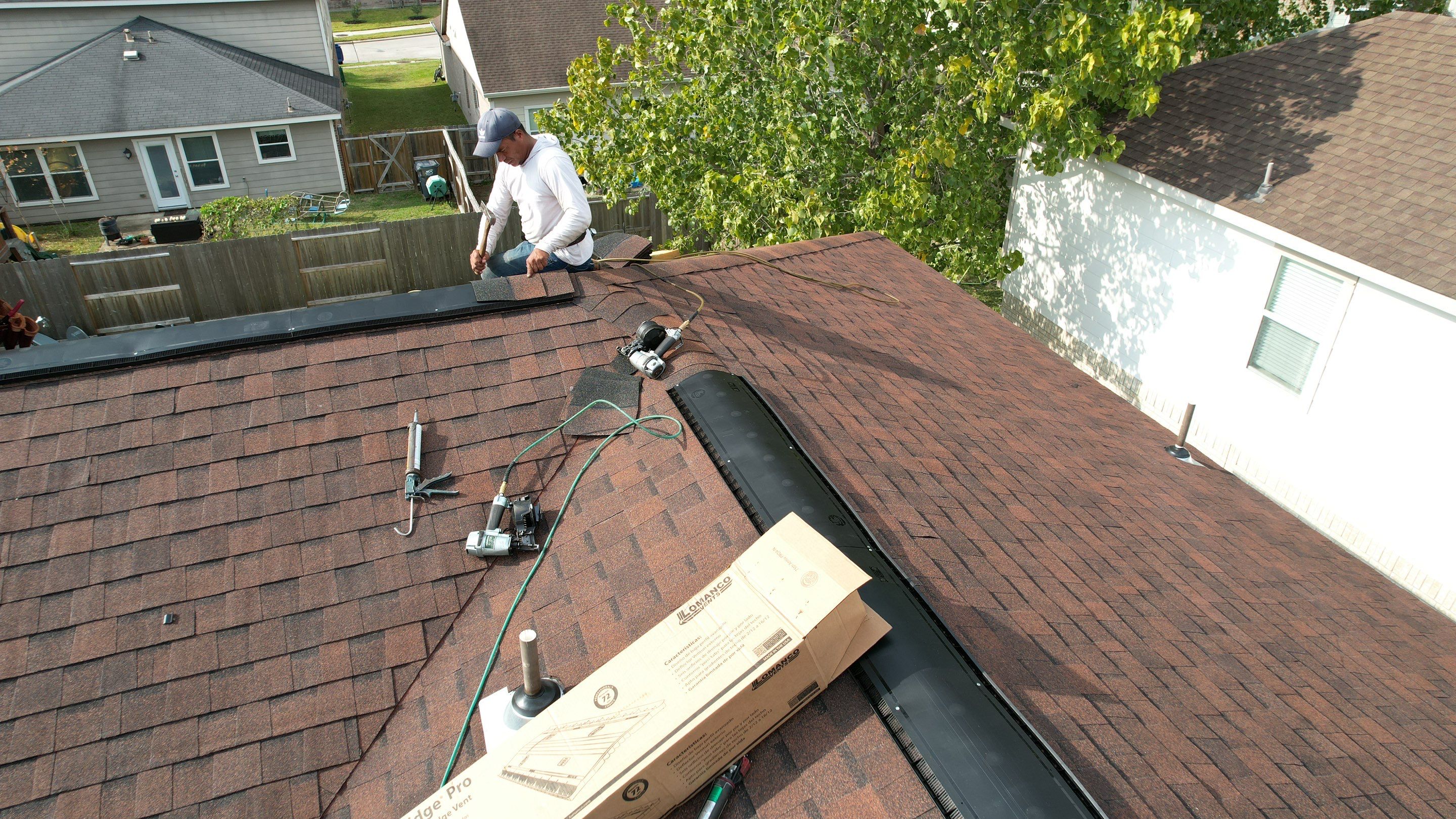Autumn-Red Shingle Roof Replacement — Spring, TX by PL Roofing & SB Roofing, LLC.