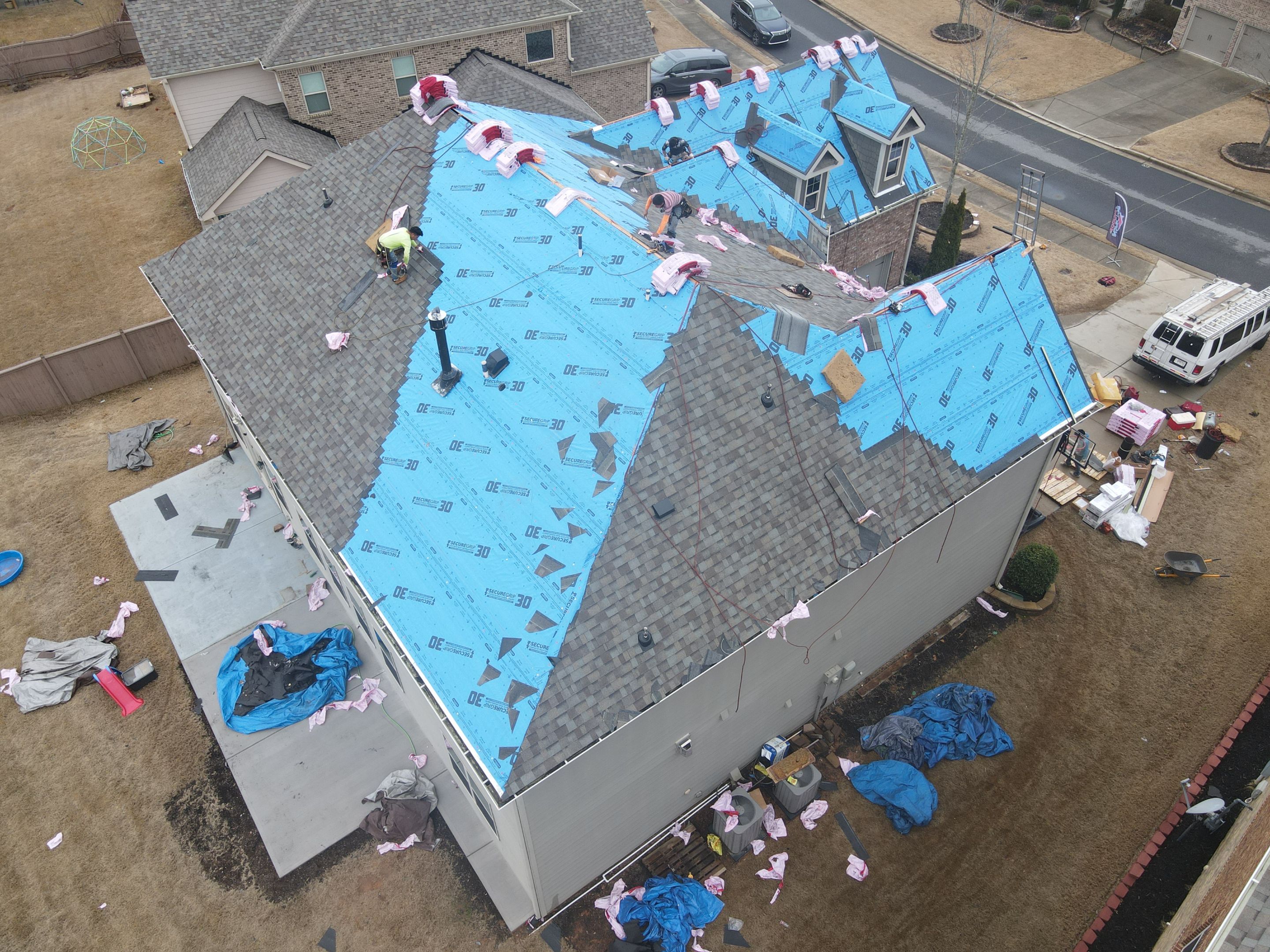 Residential Roofing Installation using Owens Corning by Inspector Roofing and Restoration