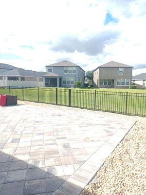 Ruskin, FL 4ft. Tall 3-Rail Black Aluminum Fence