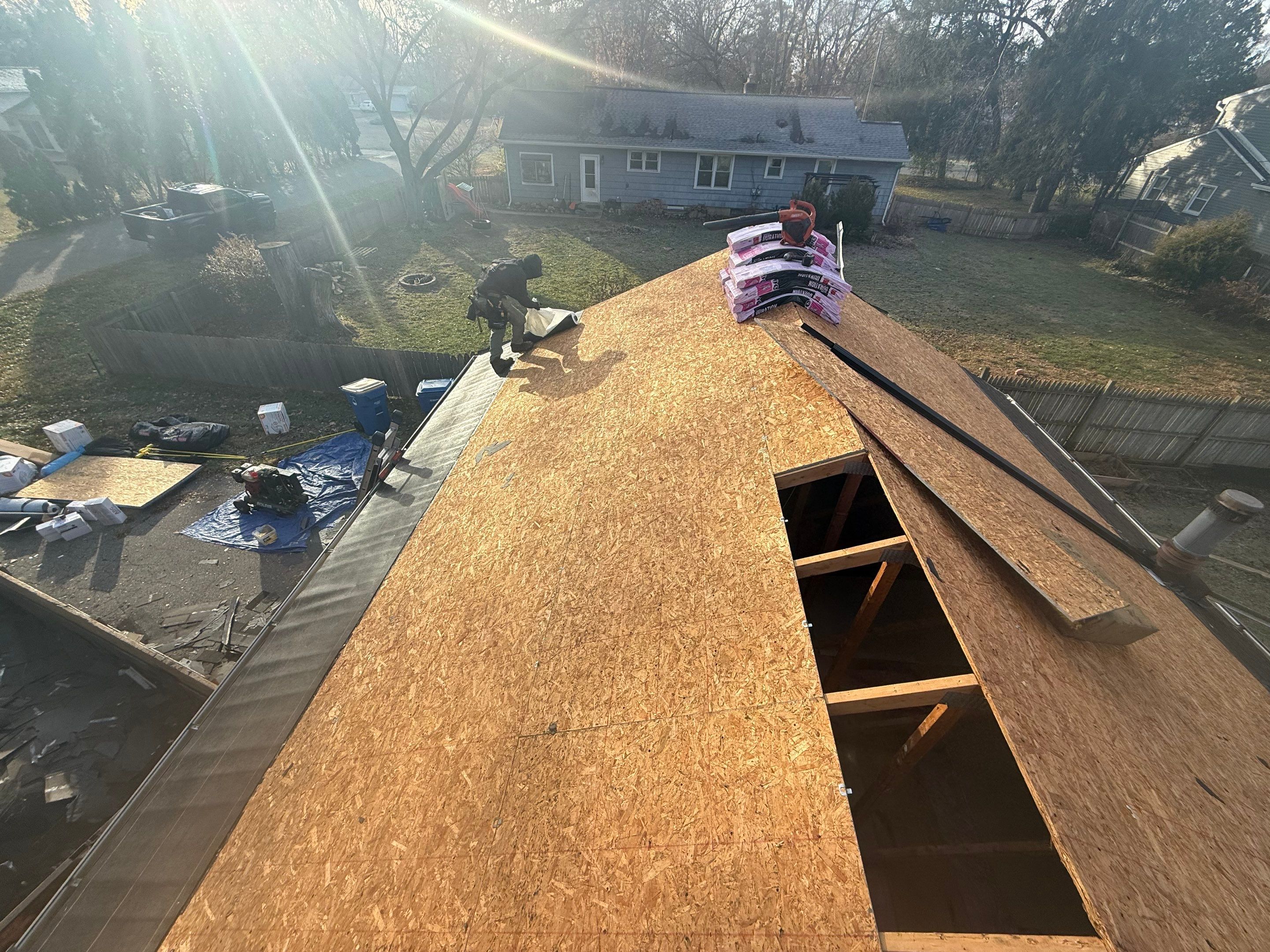 Roof Replacement using Owens Corning Onyx Black by 180 Contractors