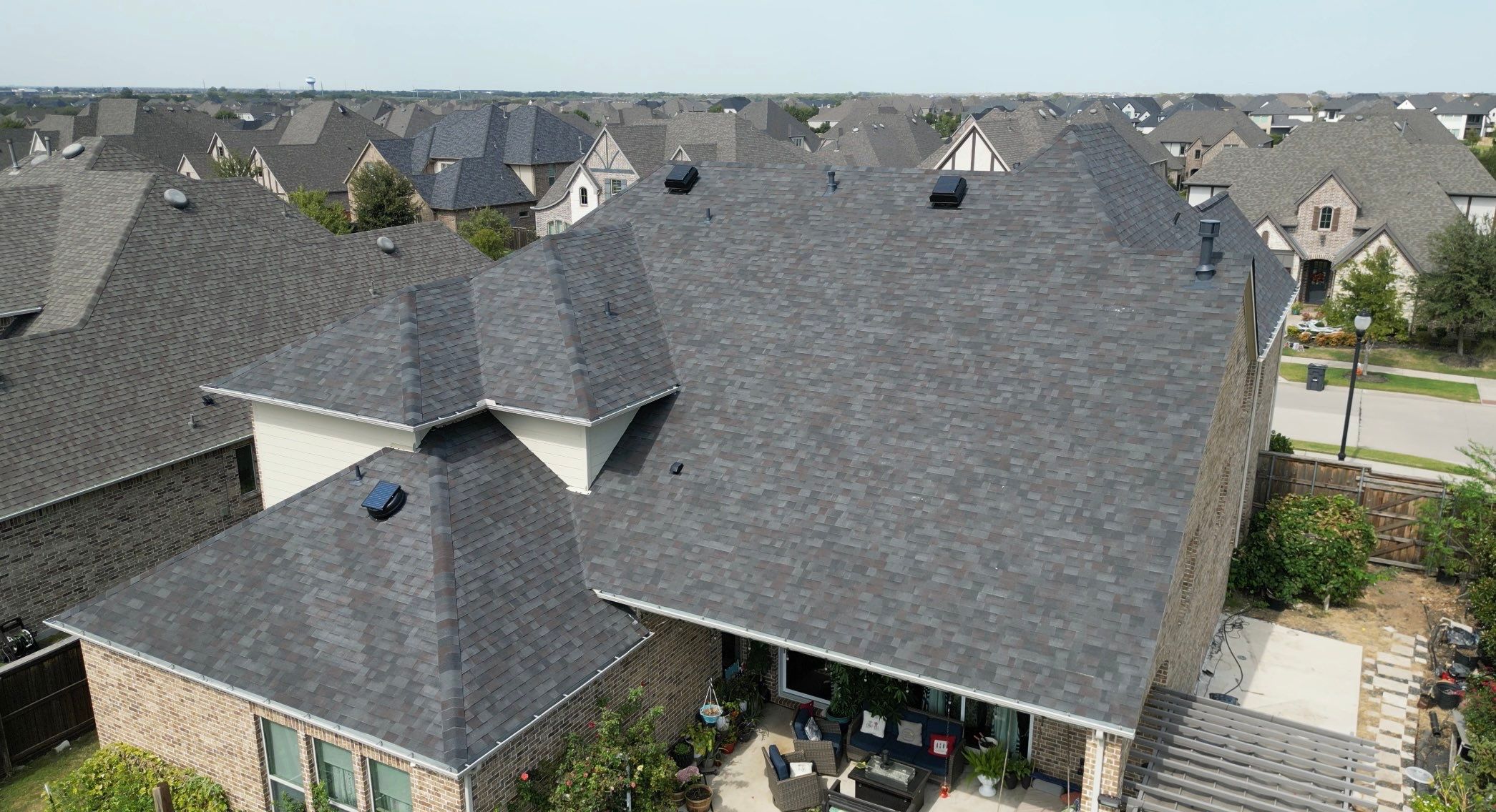 Residential Roofing Installation using Malarkey Vista Black Oak by High Performance Restoration