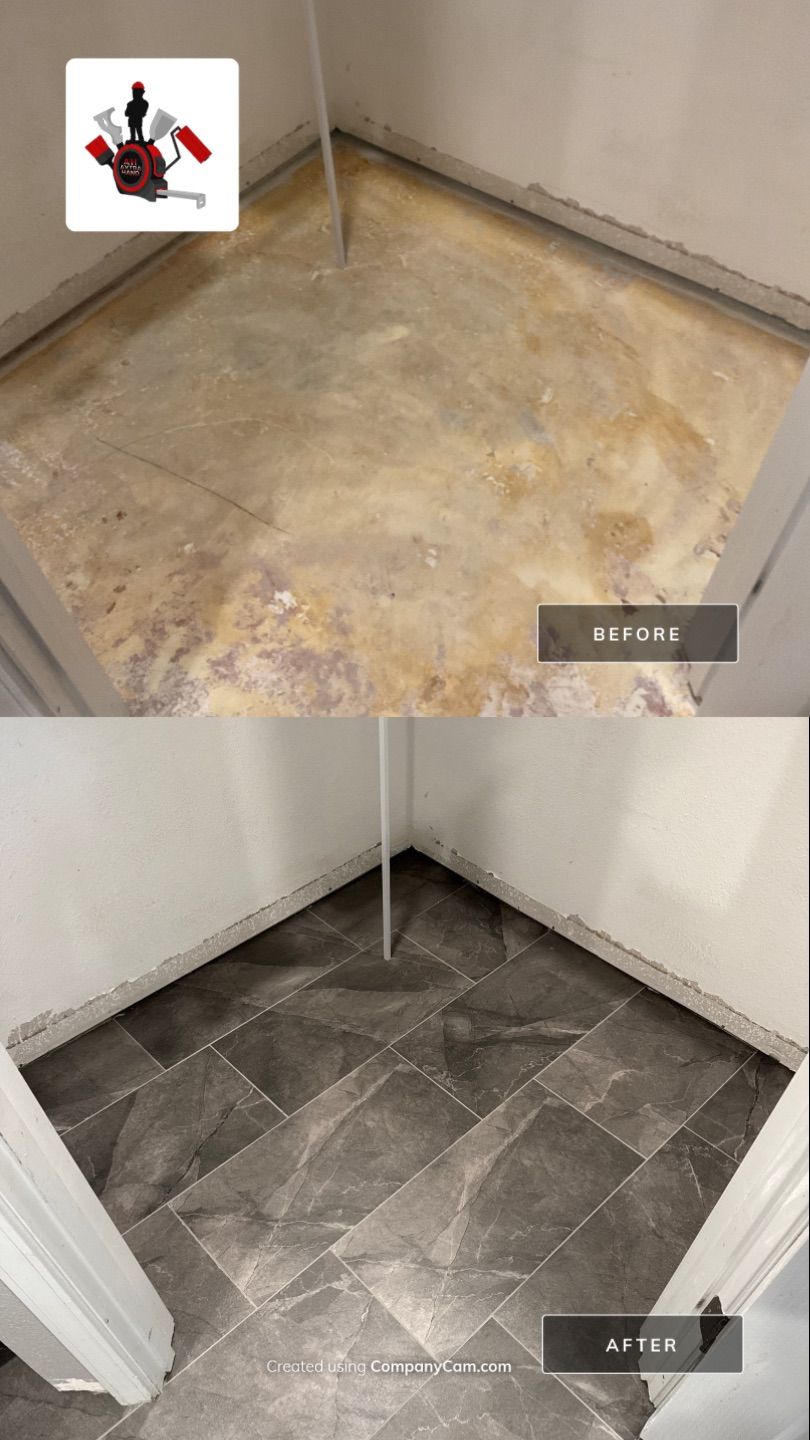 Tile Installation & Epoxy Countertop by Axtra Hand