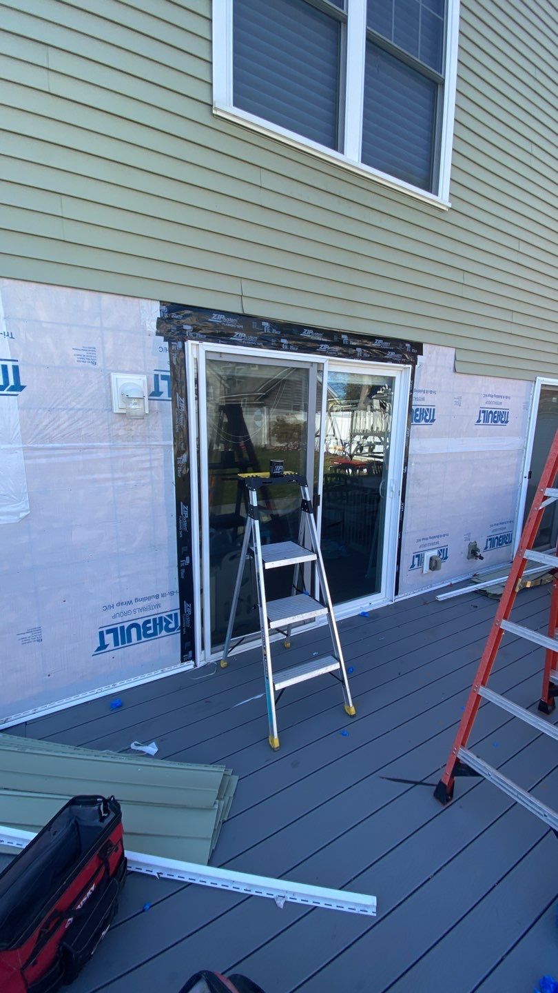 Door Installation using Anderson 4 Patio Door by A Plus Exterior