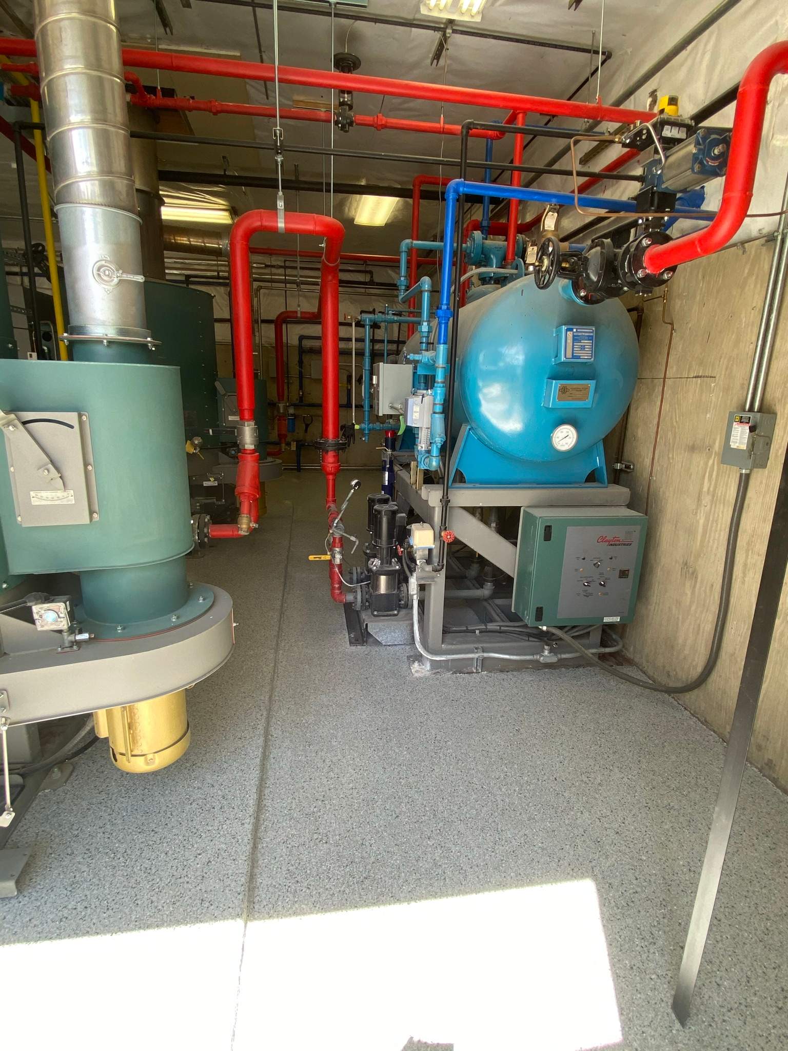 Commercial Floor Transformation using North Pole with Green by Croc Coatings, LLC