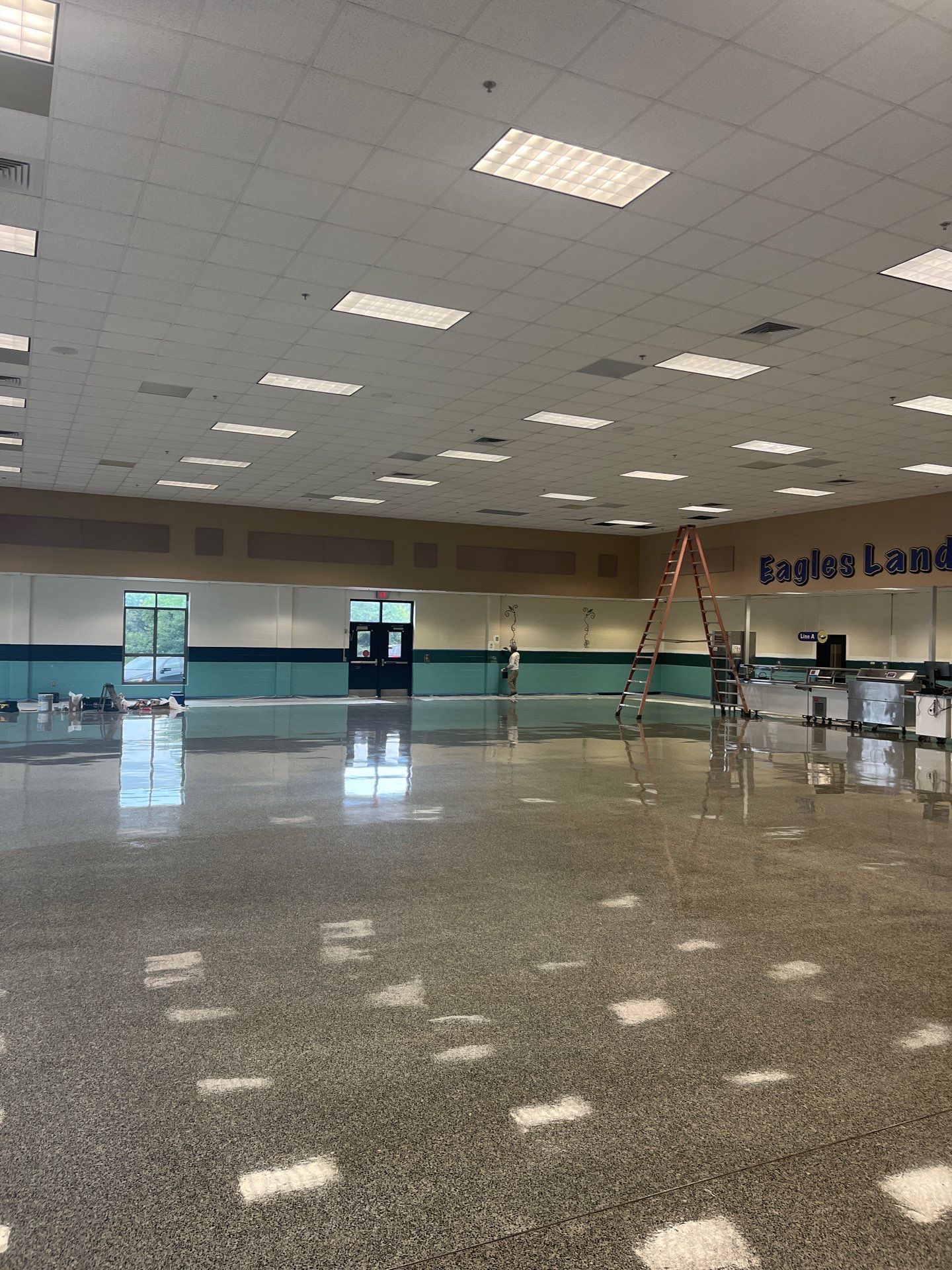 Chestatee Elementary School Cafeteria Painting by Five Star Painting