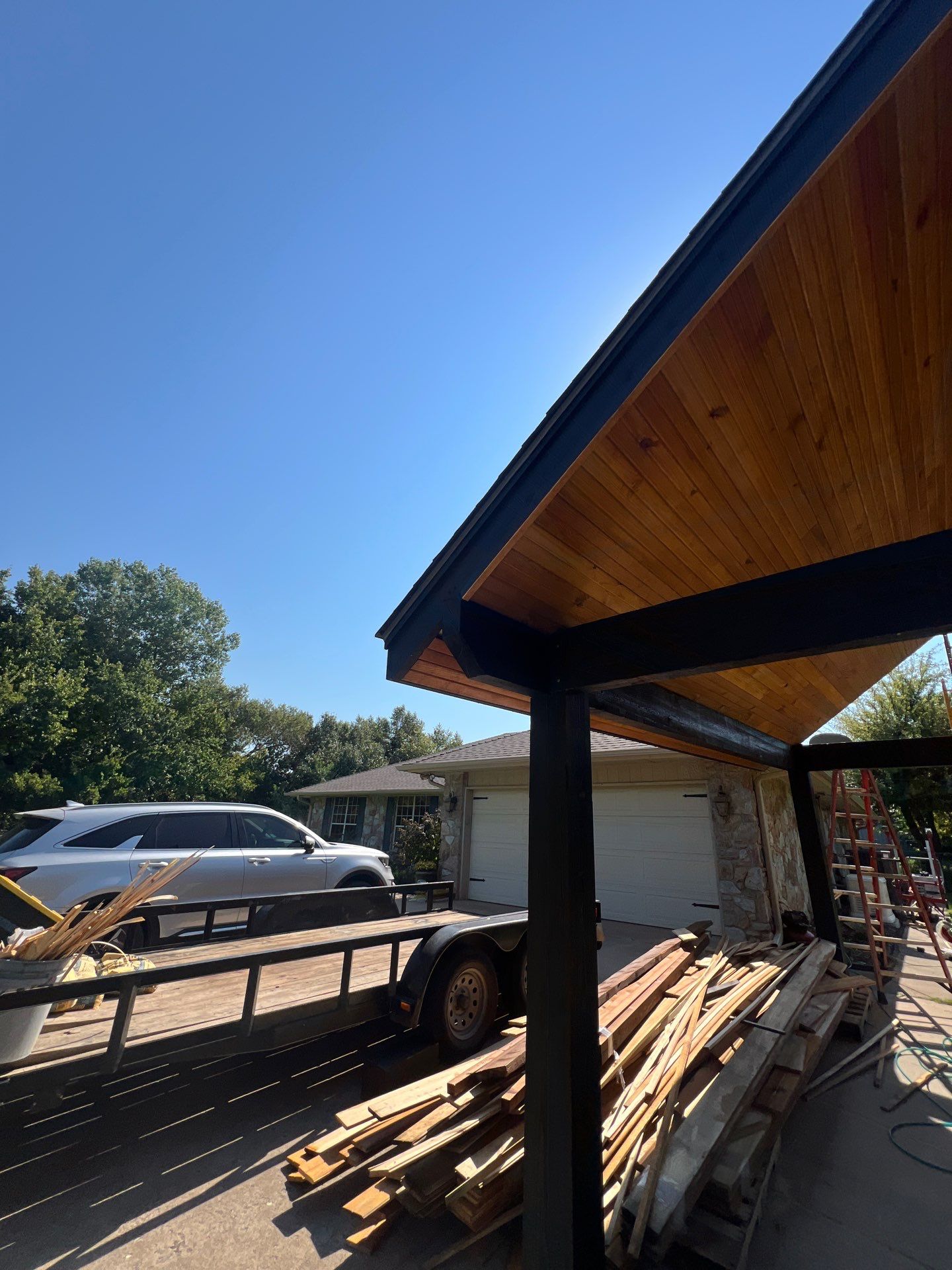 Car Port Build in Edmond, OK by McCann's Roofing and Construction