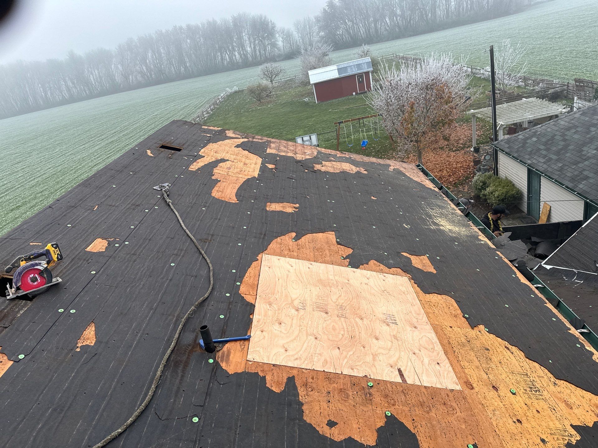 Residential Roofing Installation using IKO Dynasty (Color: Granite Black) by Orezona Building & Roofing Company, Inc.