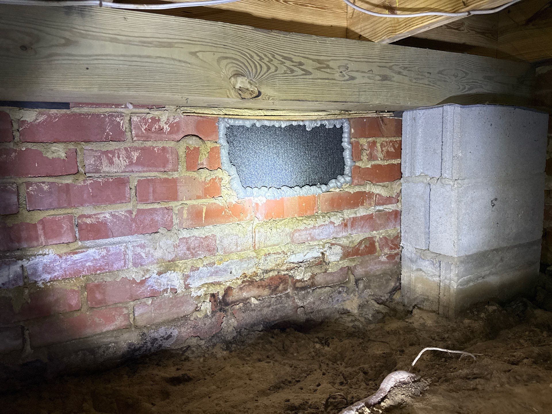 Project in Chesapeake by Patriot Crawl Space Repairs