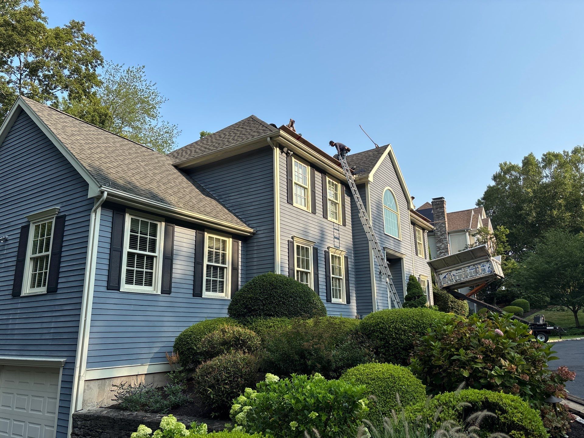 Residential Roofing Installation using Owens Corning TruDefinition Duration - Estate Gray by A Plus Exterior