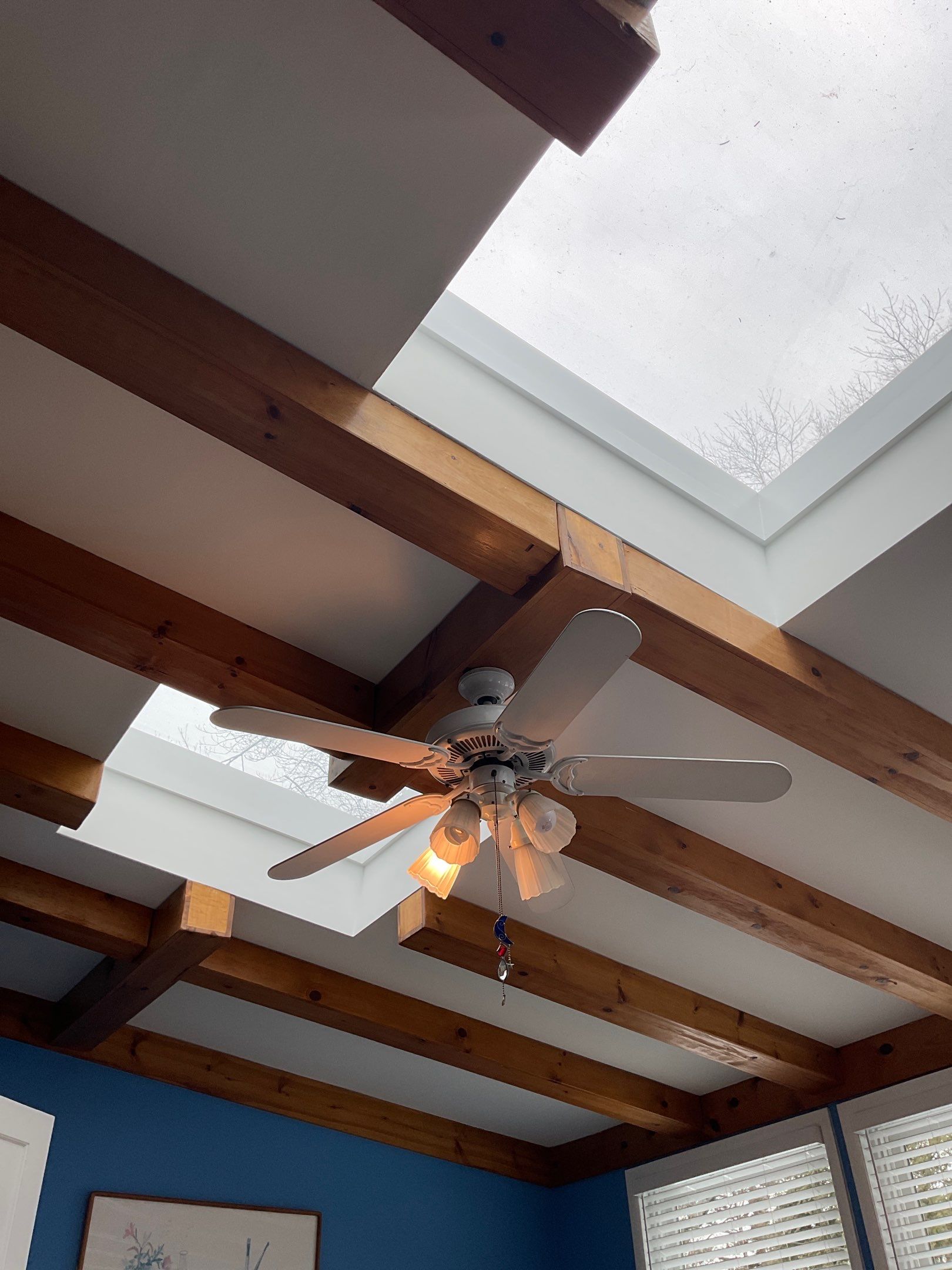 A Fresh Family Room Transformation with Sky Blue Walls by Groovy Hues