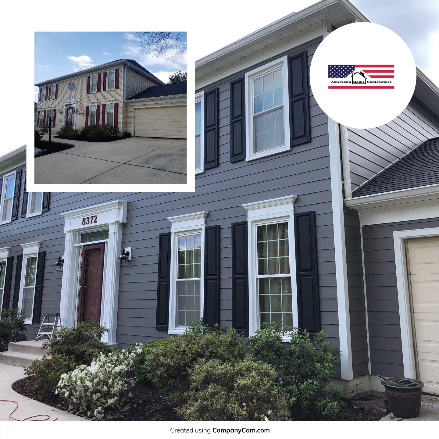 Siding Replacement using James Hardie siding by American Home Contractors