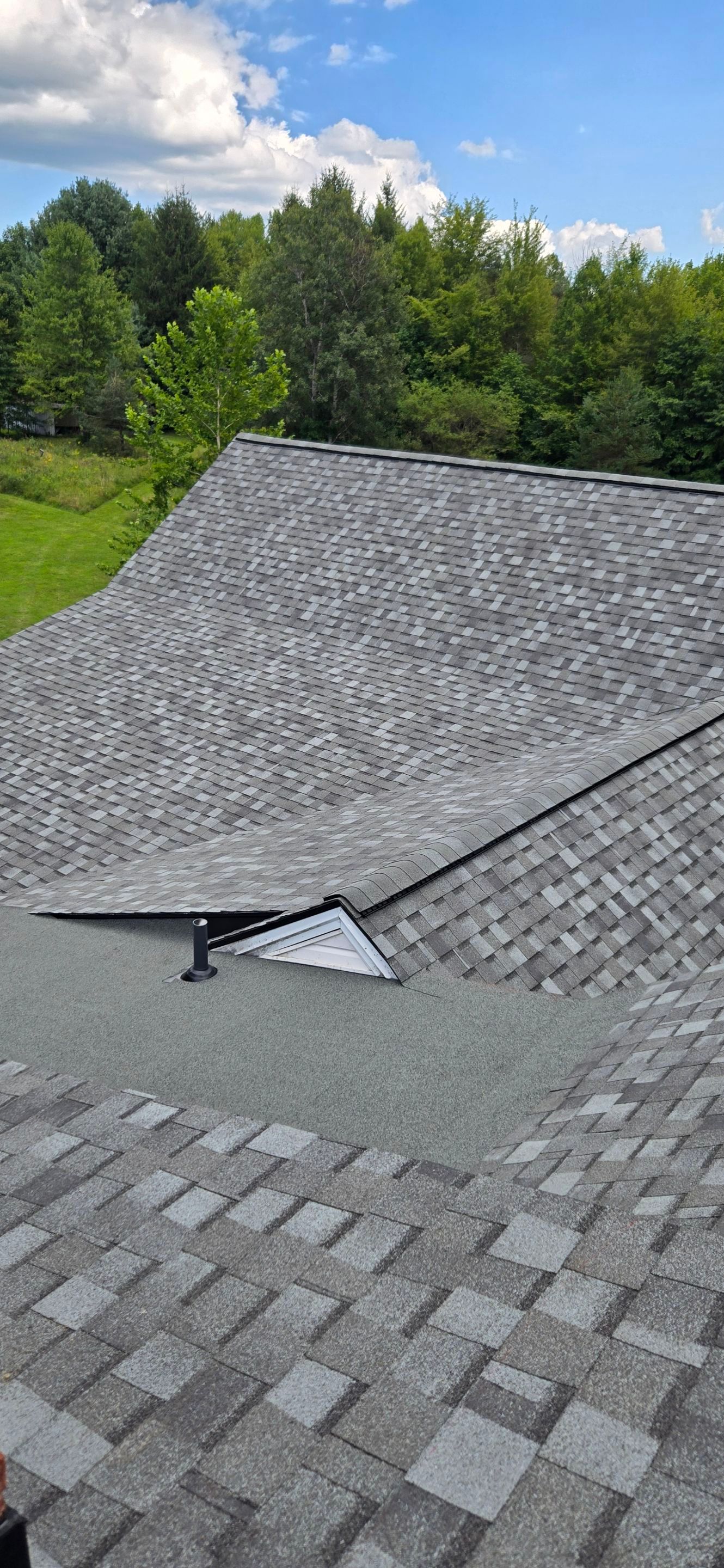 Atlas Pinnacle, Color, Coastal Granite, Drip Edge, Color, Black by Eagle Eye Roofing