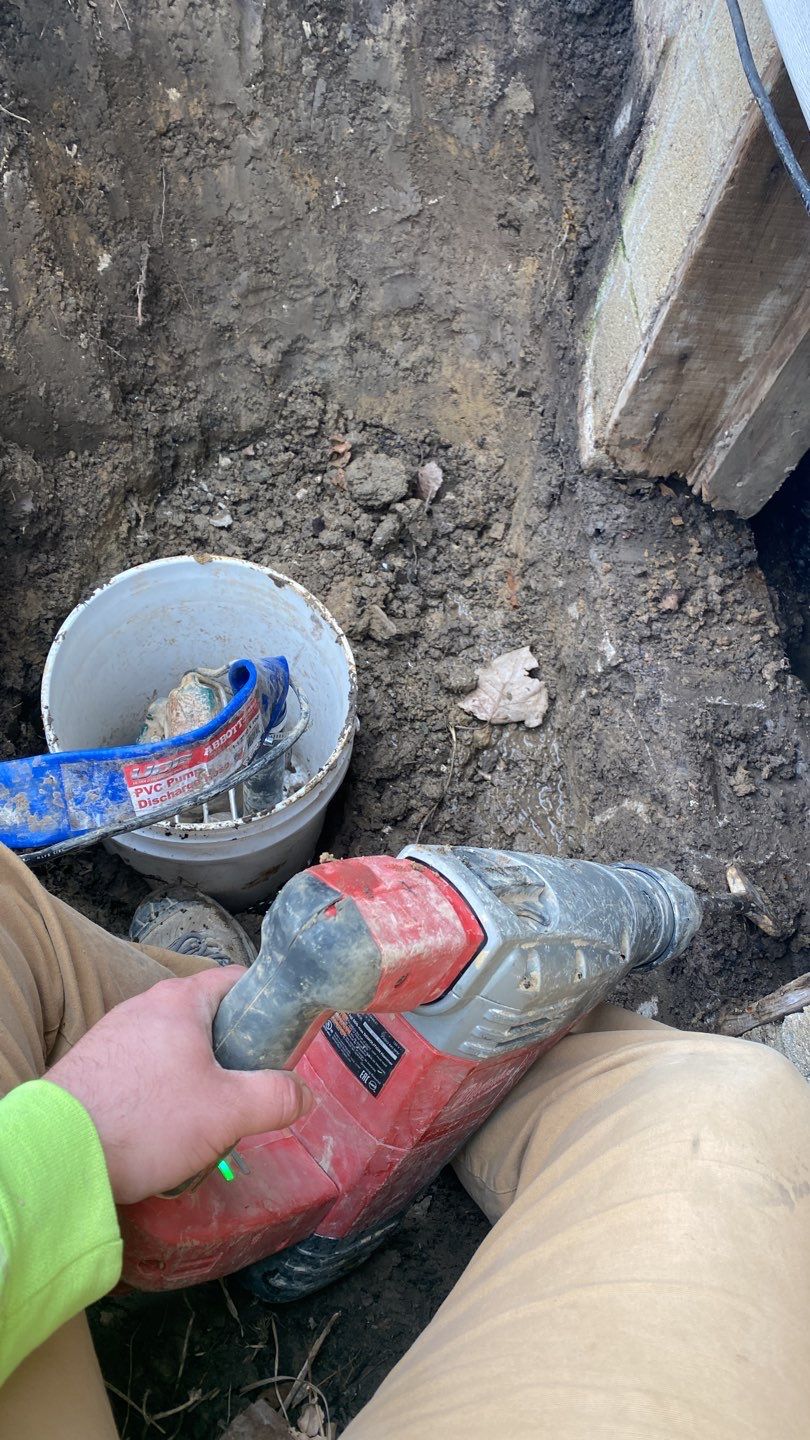 Crawl space encapsulation and Waterproofing using GrateDrain Waterproofing System by Toledo Basement Repair