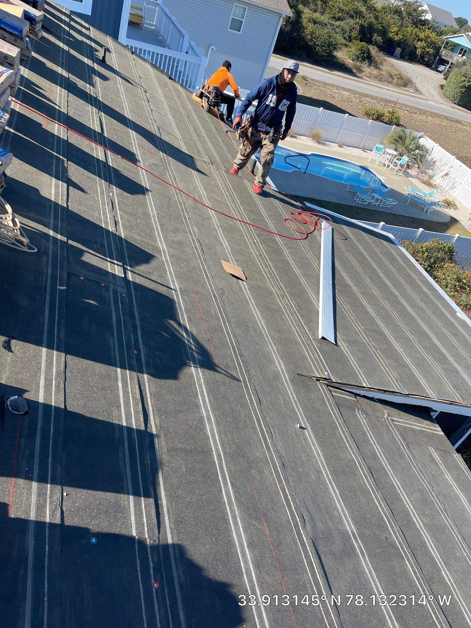 Residential Roof Install using CertainTeed DryRoof SA Underlayment by RGR Construction and Roofing, LLC