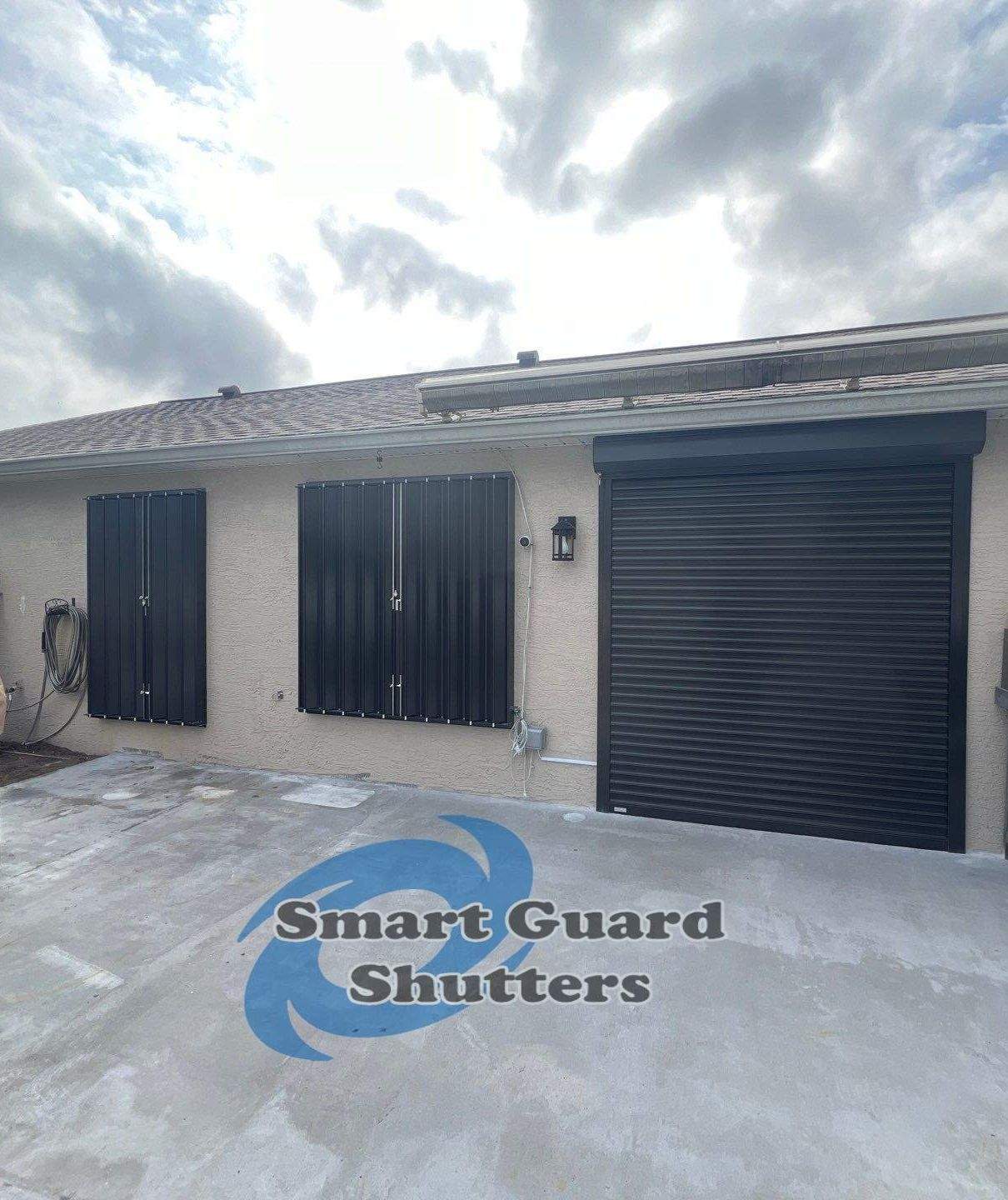 Hurricane Protection in Bronze by Smart Guard Shutters