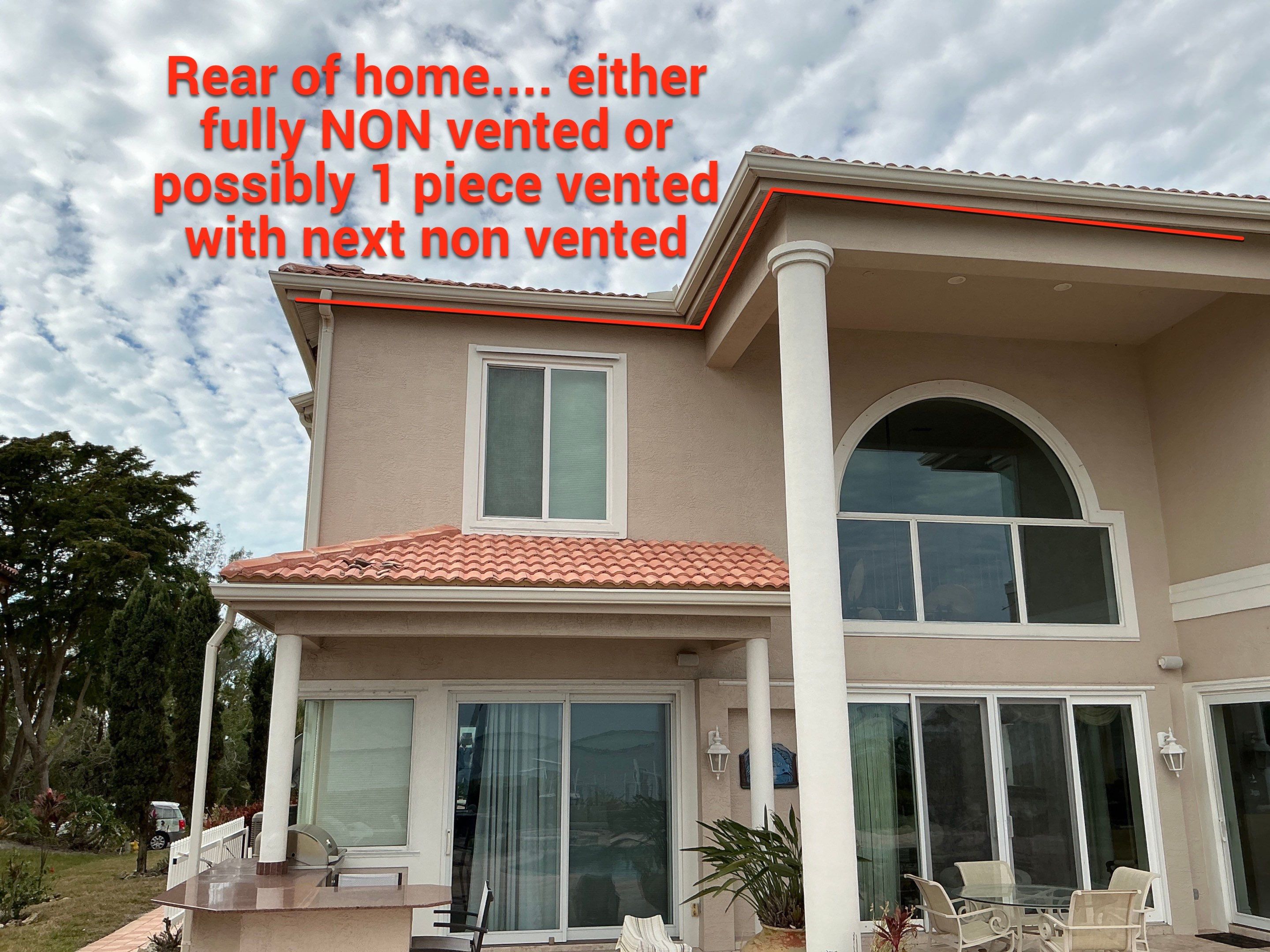 Aluminum White Soffit in Longboat Key FL by Gutter Professors