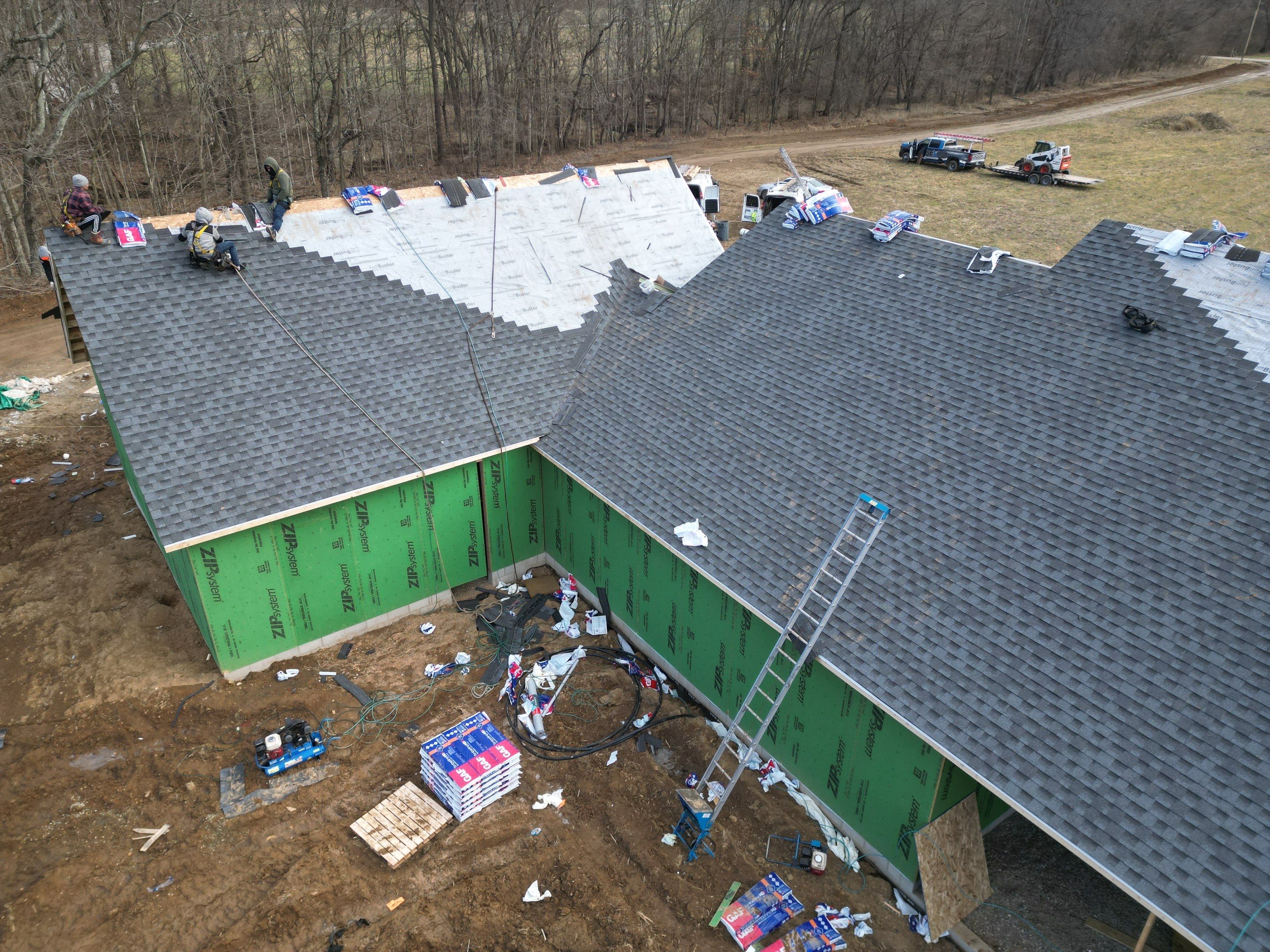 Residential Roofing Installation using Timberline HDZ Shingles - Williamsburg Slate by RoofX 