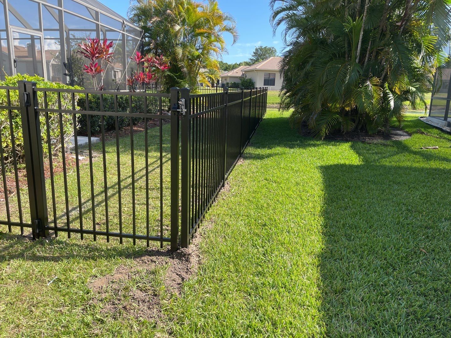 Bradenton, FL  4ft. Tall 3-Rail Black Aluminum Fence by Asap fence and gates, LLC