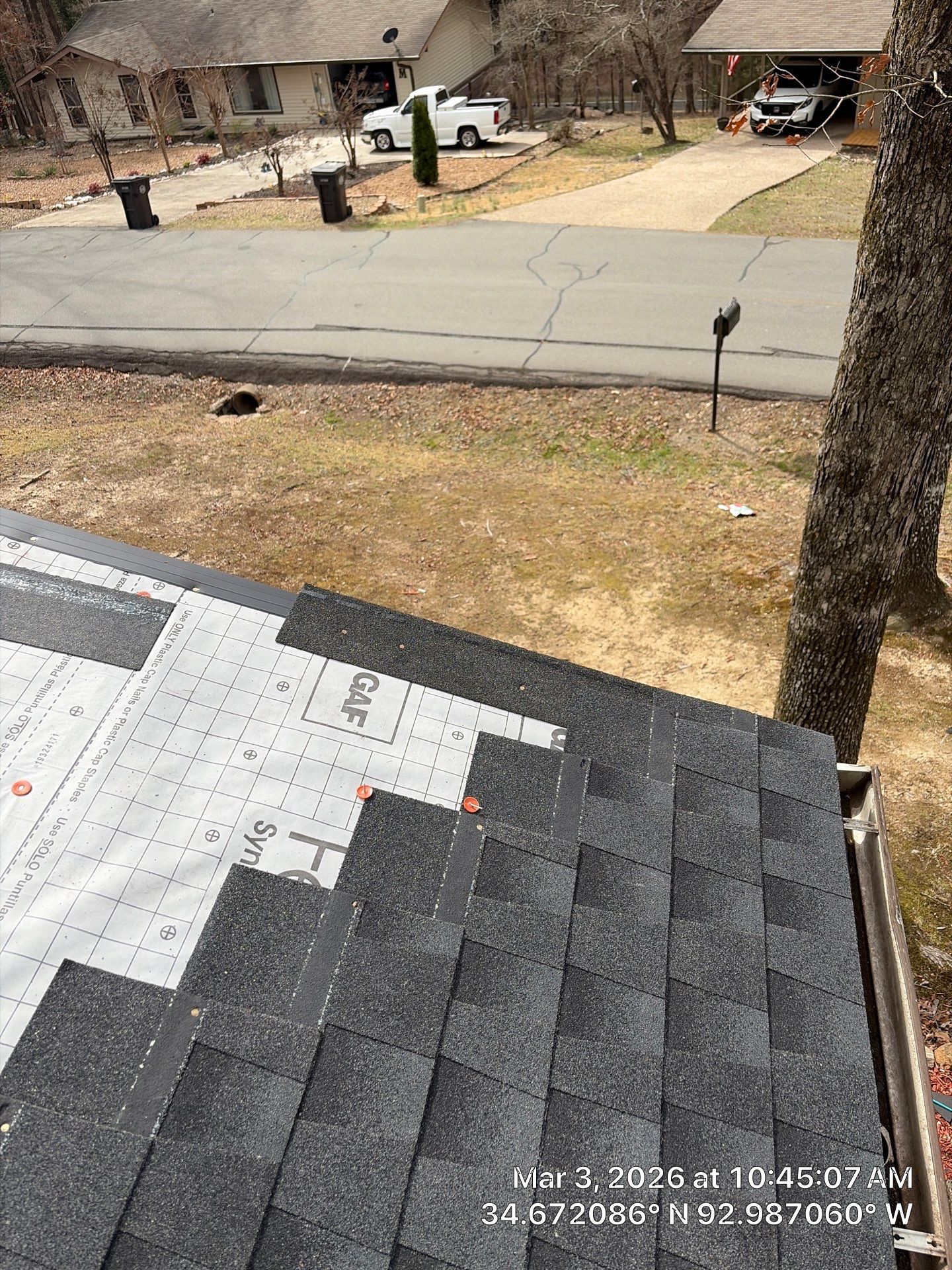 GAF Timberline HDZ Shingle Roof Replacement in Hot Springs Village by Temple Roofing and Exteriors