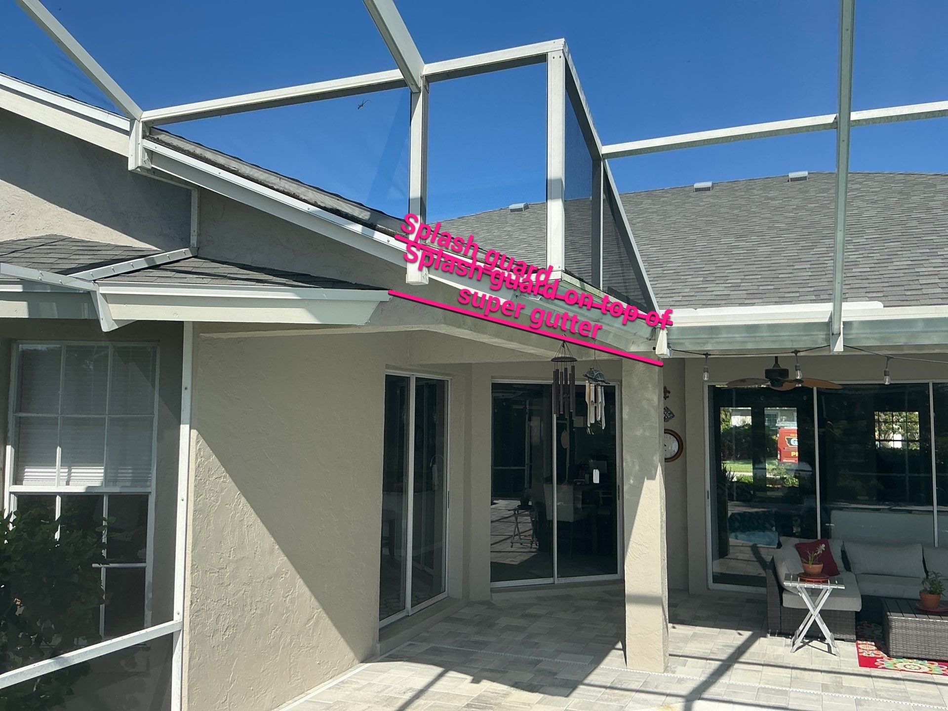 White 6-inch K-Style Gutters in Sarasota FL by Gutter Professor by Gutter Professors