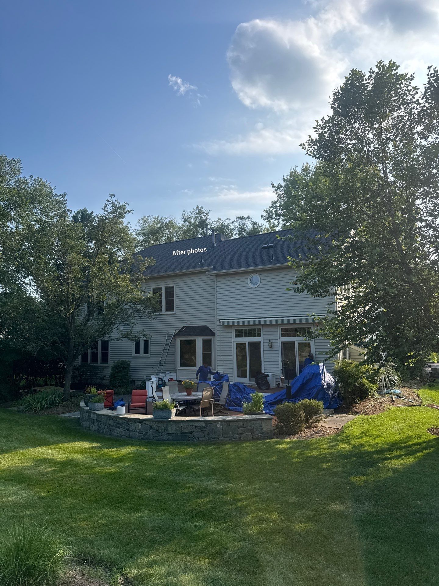 New Shingle Roof & New Gutters and downspouts with covers by Alpha Design Services