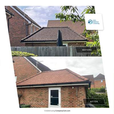 Roof Clean - Biocide Treatment using Honda 15lpm Low Pressure Washing Machine
