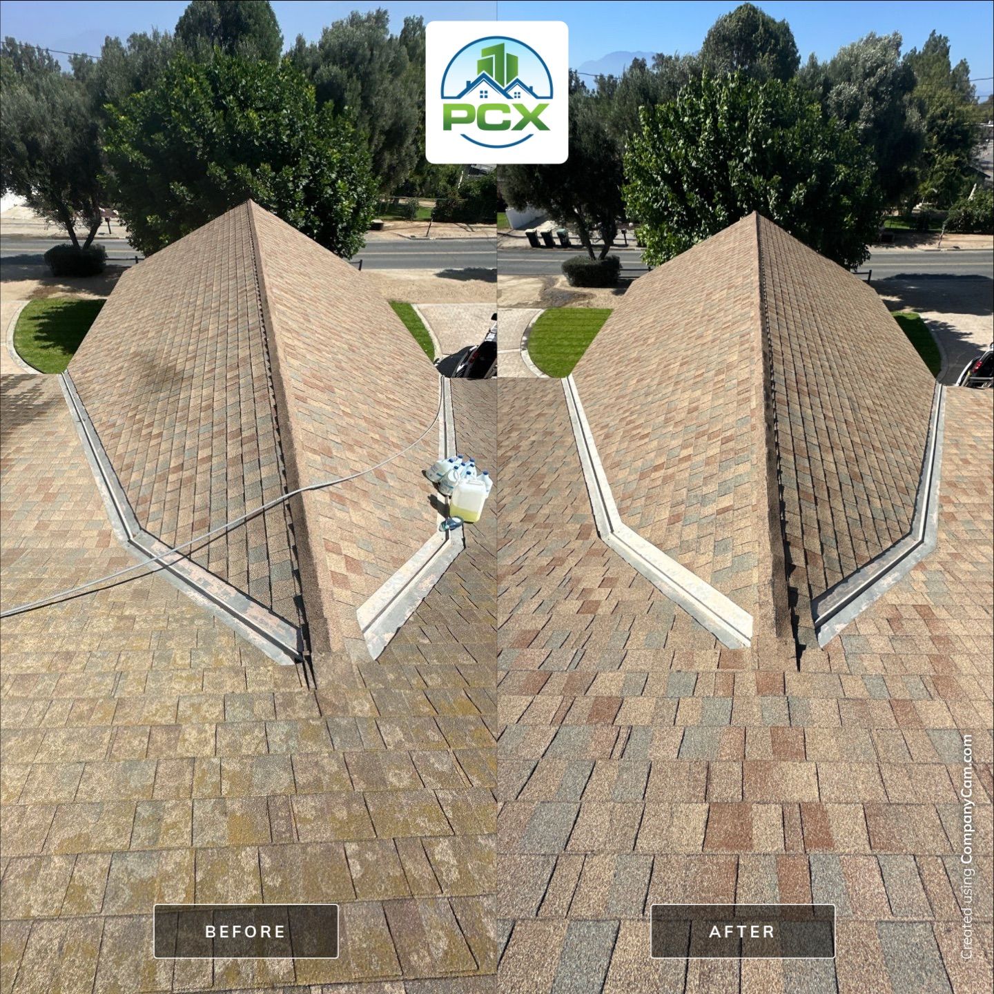 Norco Shingle Roof Soft Wash by Property Cleaning Experts, LLC