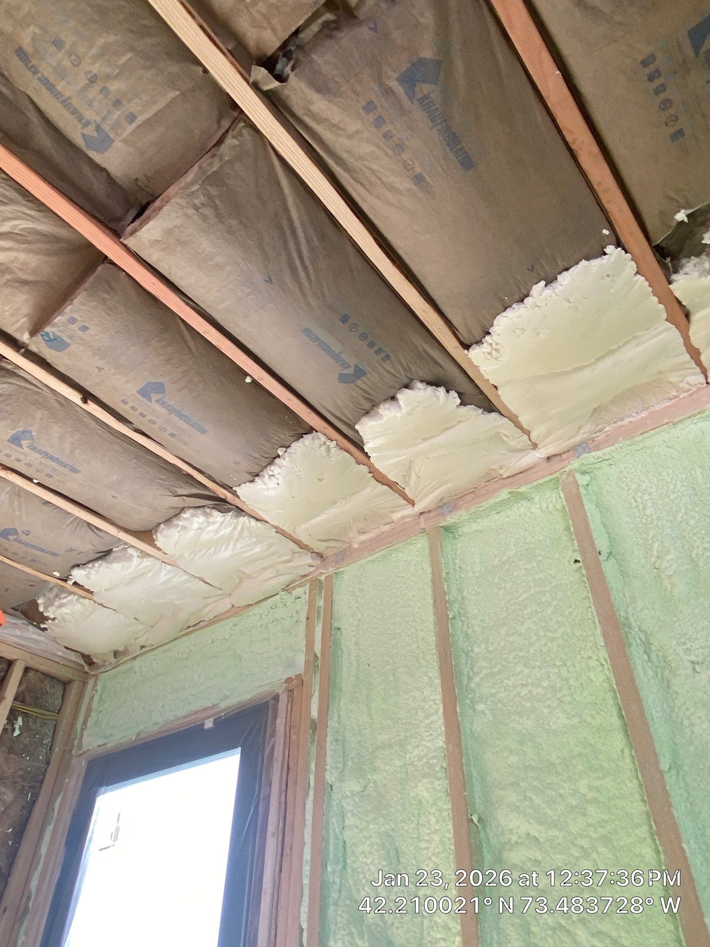 Detached Garage using Closed Cell Spray Foam by NYS Foam & Energy