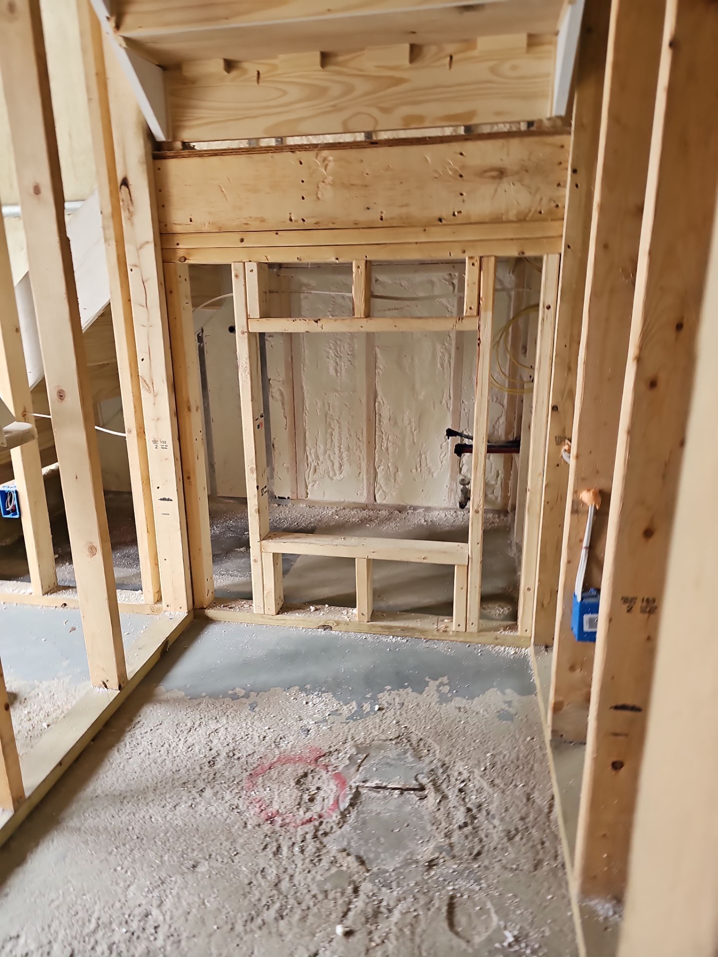Basement Exterior Walls using Closed Cell Spray Foam by NYS Foam & Energy