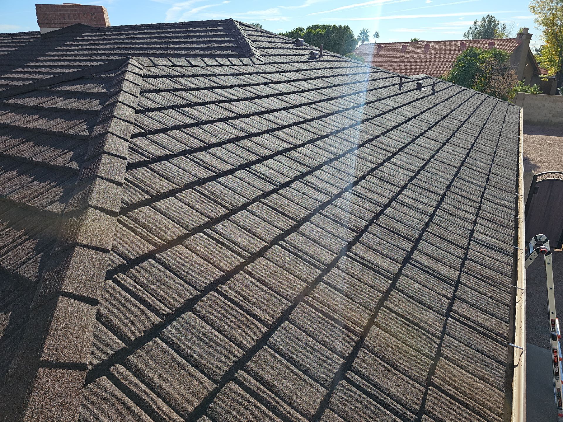 Barkwood Stone Coated Steel by Reimagine Roofing