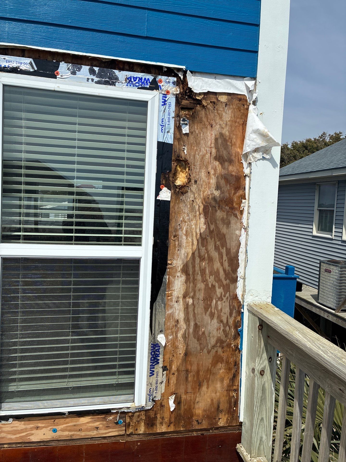 Oceanfront Structural Repair and Exterior Rebuild in Oak Island NC | RGR Construction and Roofing, LLC by RGR Construction and Roofing, LLC