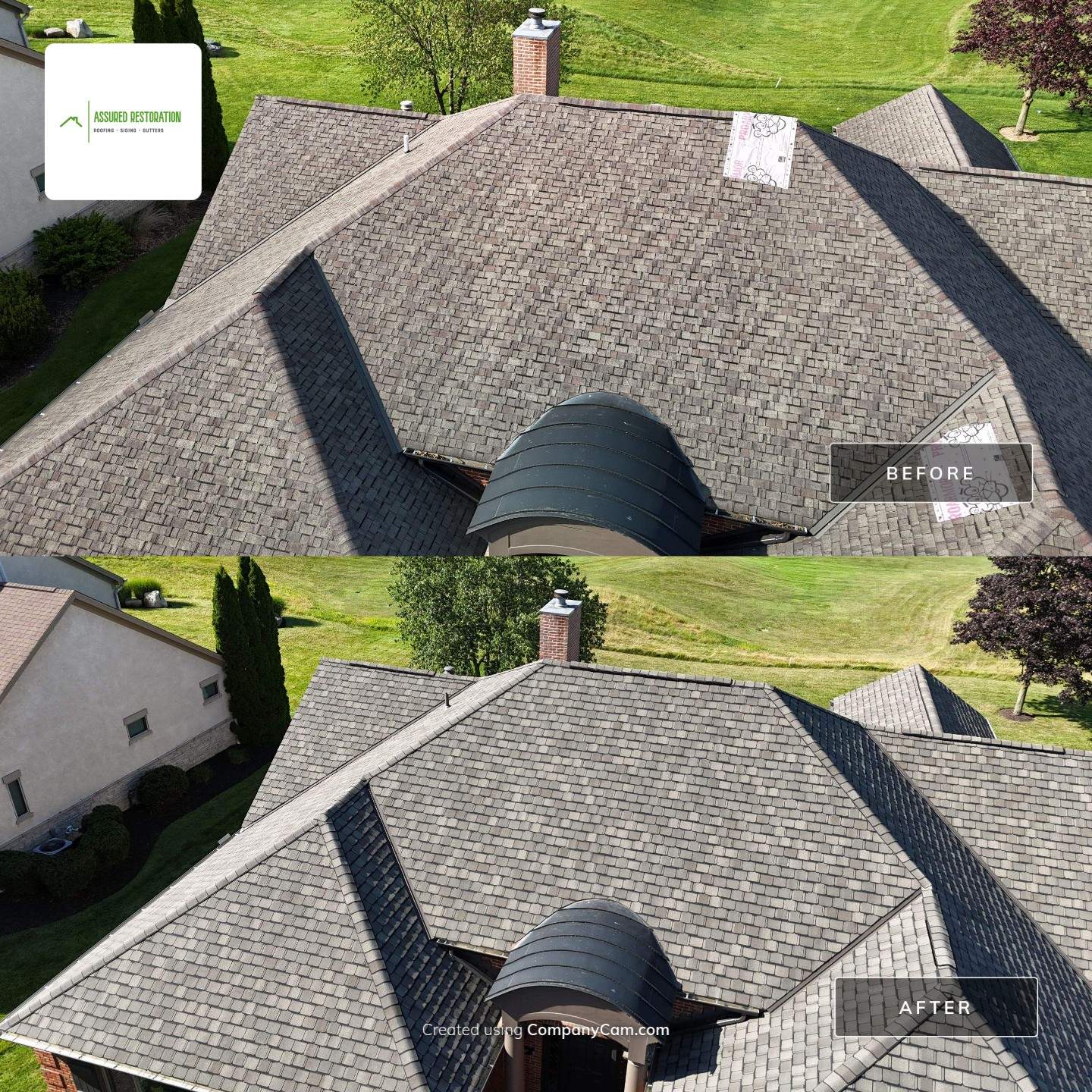 Certainteed Grand Manor Weathered Wood by Assured Restoration