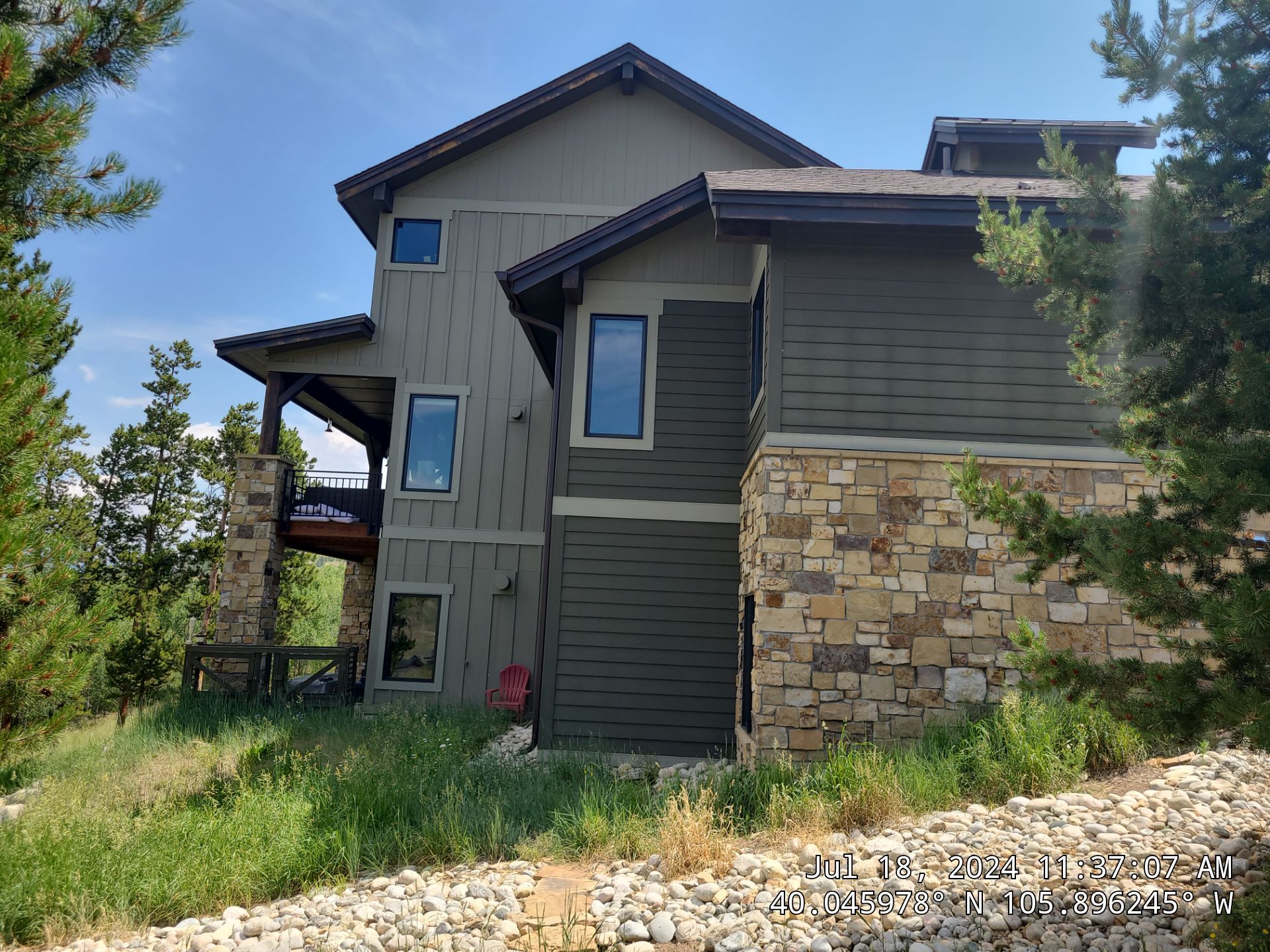 Exterior Painting Using Stain by Wheatley Creek Services