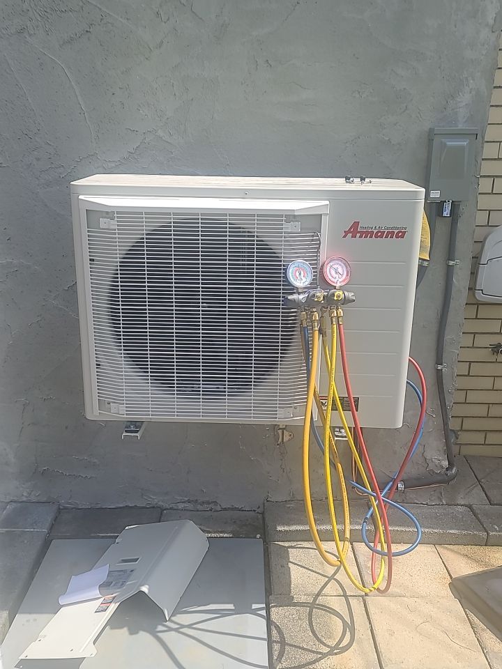 HVAC Heat Pump w/ Dual Fuel Hybrid using Amana S-Series Heat Pump, Amana Modulating Variable 98% efficient Furnace by Sureway Comfort John Wilcox Plumbing Heating Cooling