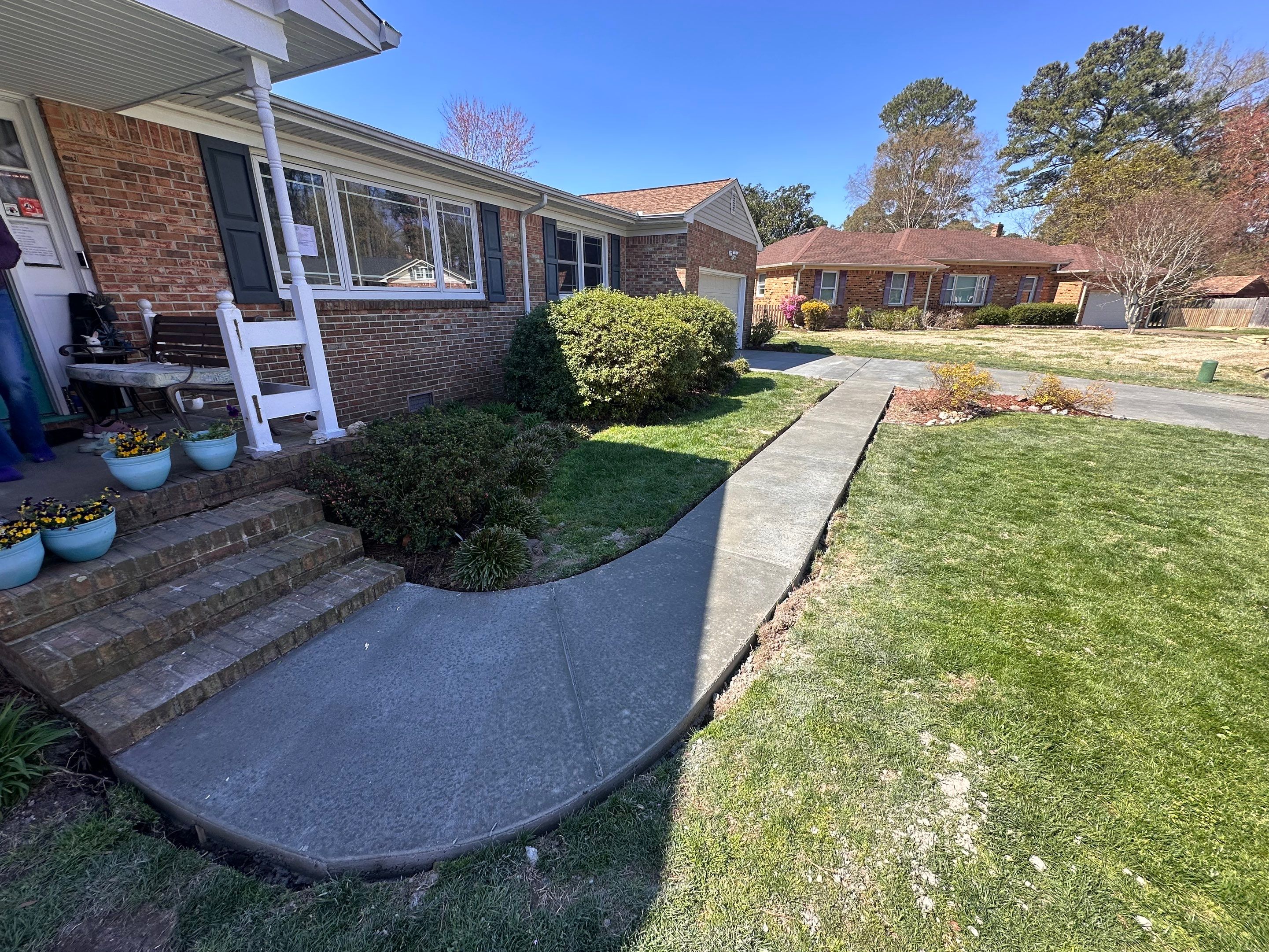 Project in Virginia Beach by Sam The Concrete Man Virginia Beach