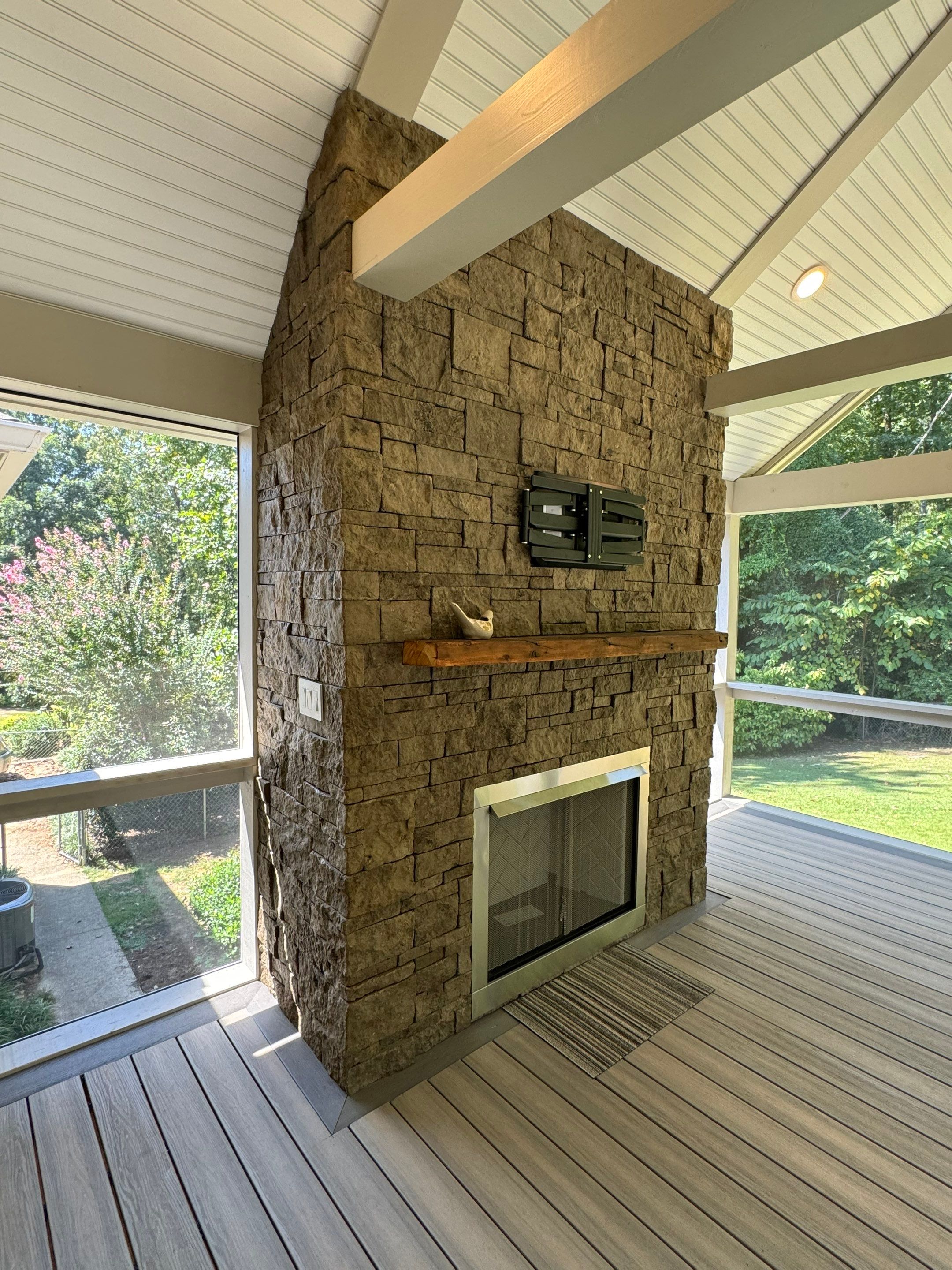 Burntleaf - Screen Porch by Pillar and Pine