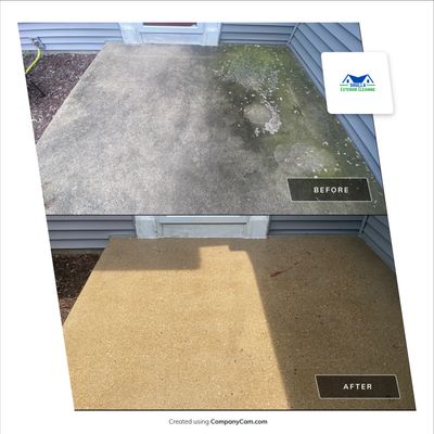 House wash and concrete cleaning