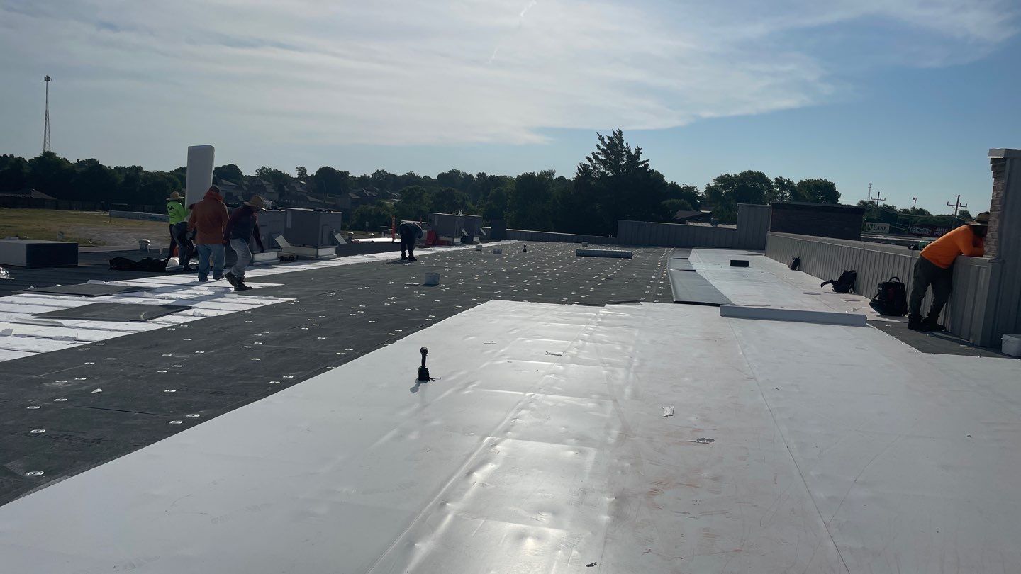 Commercial PVC Membrane Roofing Install by Titan Commercial & Residential Roofing
