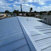 24ga 1.5" Mechanical Seam Mill Finish  by Total Roofing System The Metal Roof Experts